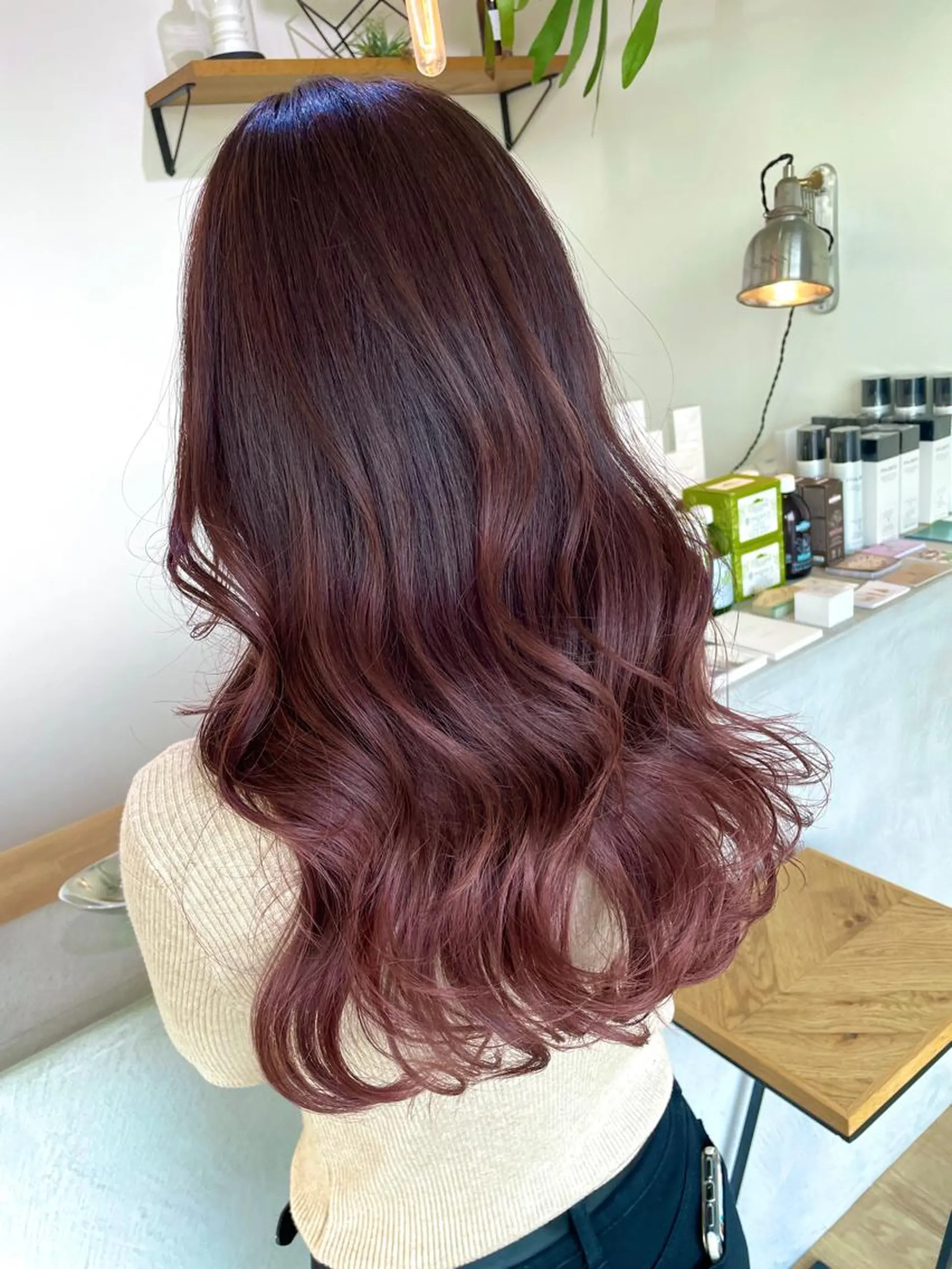 ロング カラー バレイヤージュ レイヤーカット ARBRE所属・山内 利紗のヘアスタイル