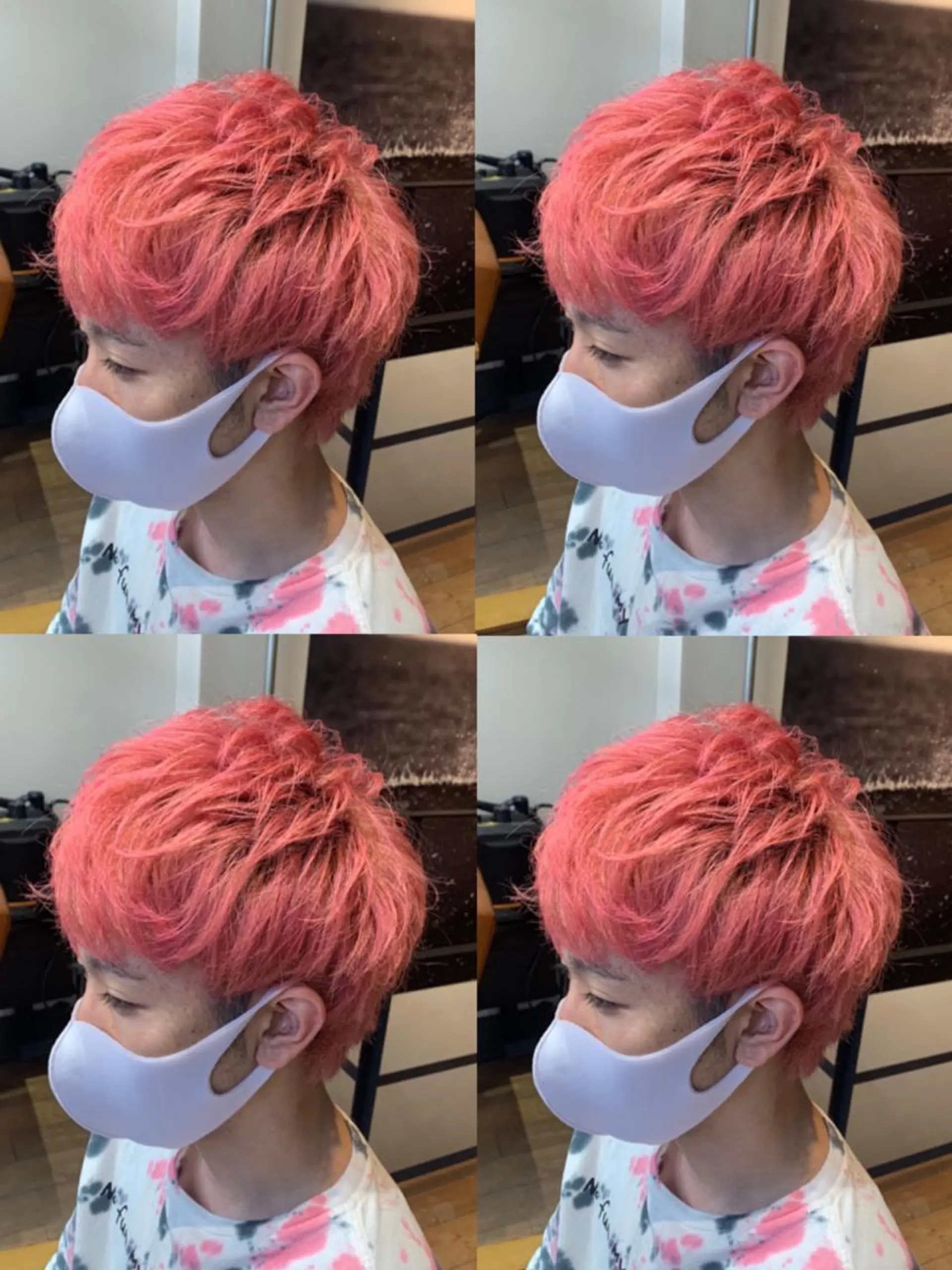 ショート カラー パーマ ヘアアレンジ メンズ 🔥メンズパーマ特 化🔥渡辺一翔🔥のヘアスタイル