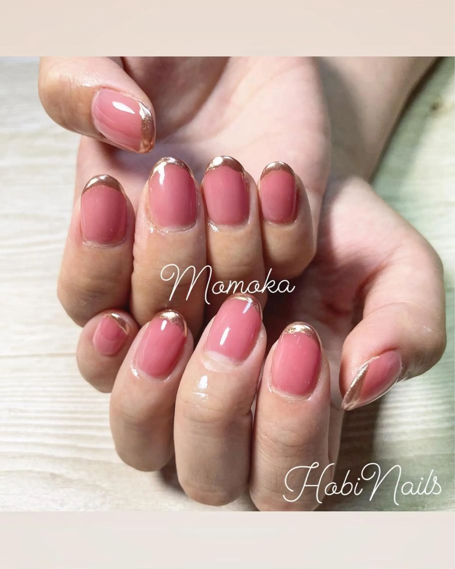 ネイル フレンチネイル ミラーネイル momoka_nails所属・Momo Nailsのネイルデザイン