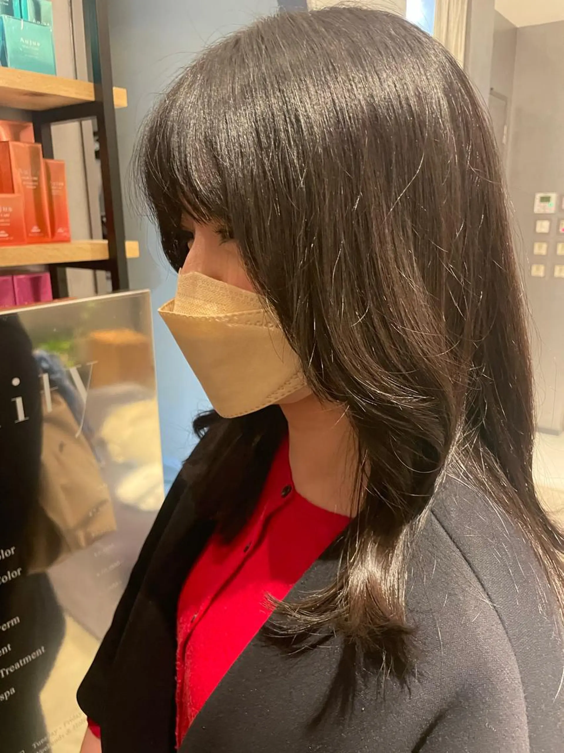 ミディアム カラー ノンダメージサロン/ 豊中/美容室のヘアスタイル