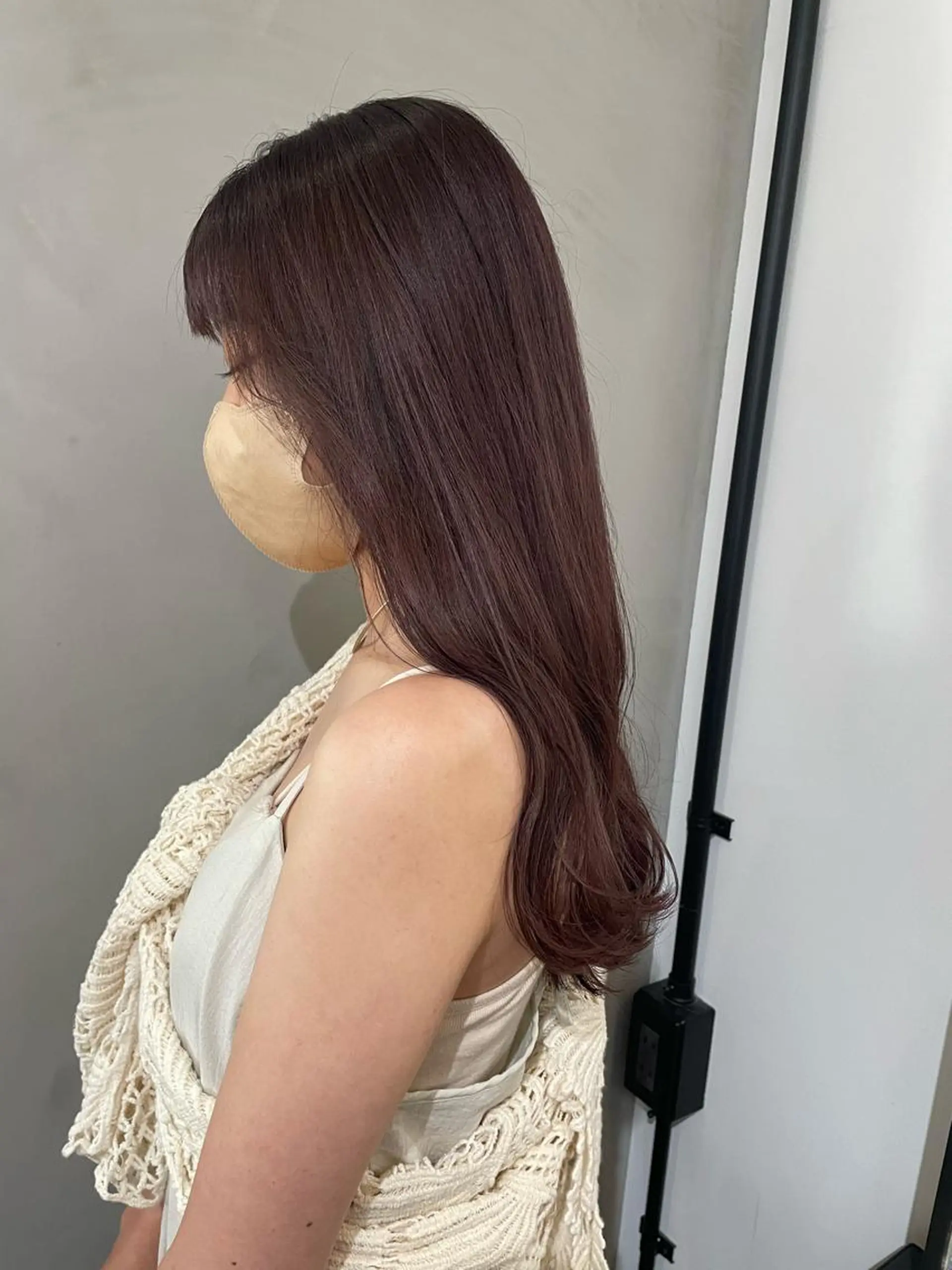 ロング カラー ヘアアレンジ Megu/ベージュ/ 透明感カラーのヘアスタイル