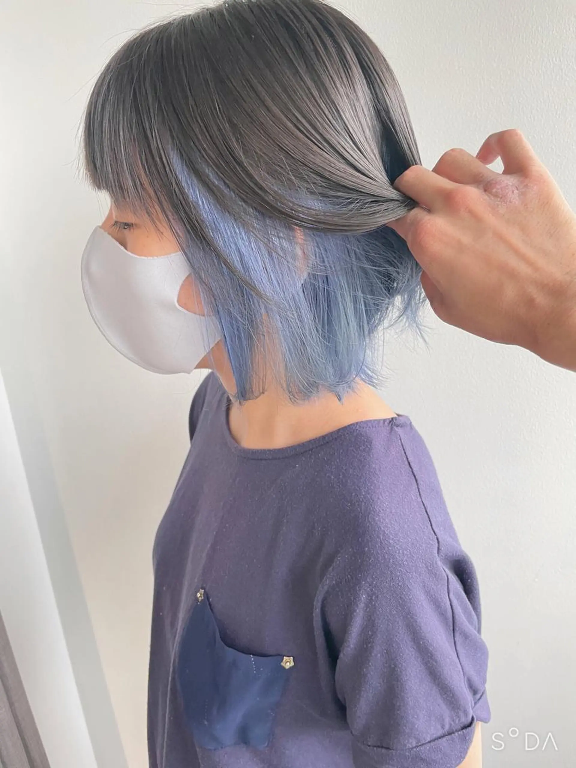ミディアム ヘアカラー トリートメント ヘアセット ✨艶ブリーチカラー ✨四ノ宮裕己のヘアスタイル