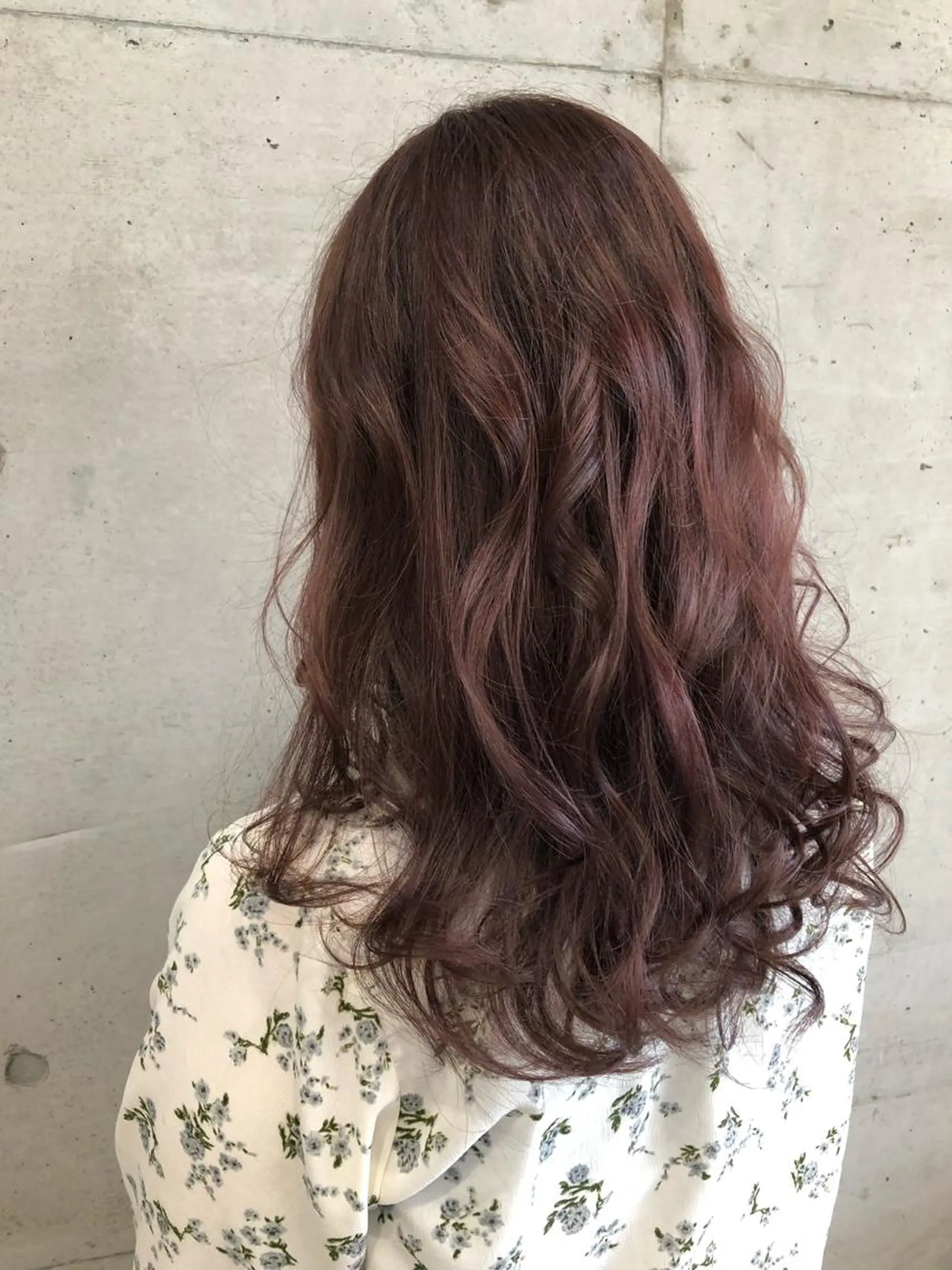 ロング カラー ラベンダーカラー ラベンダーピンク ピンクカラー ヘアカラー 大栗 佑也  髪質改善のヘアスタイル