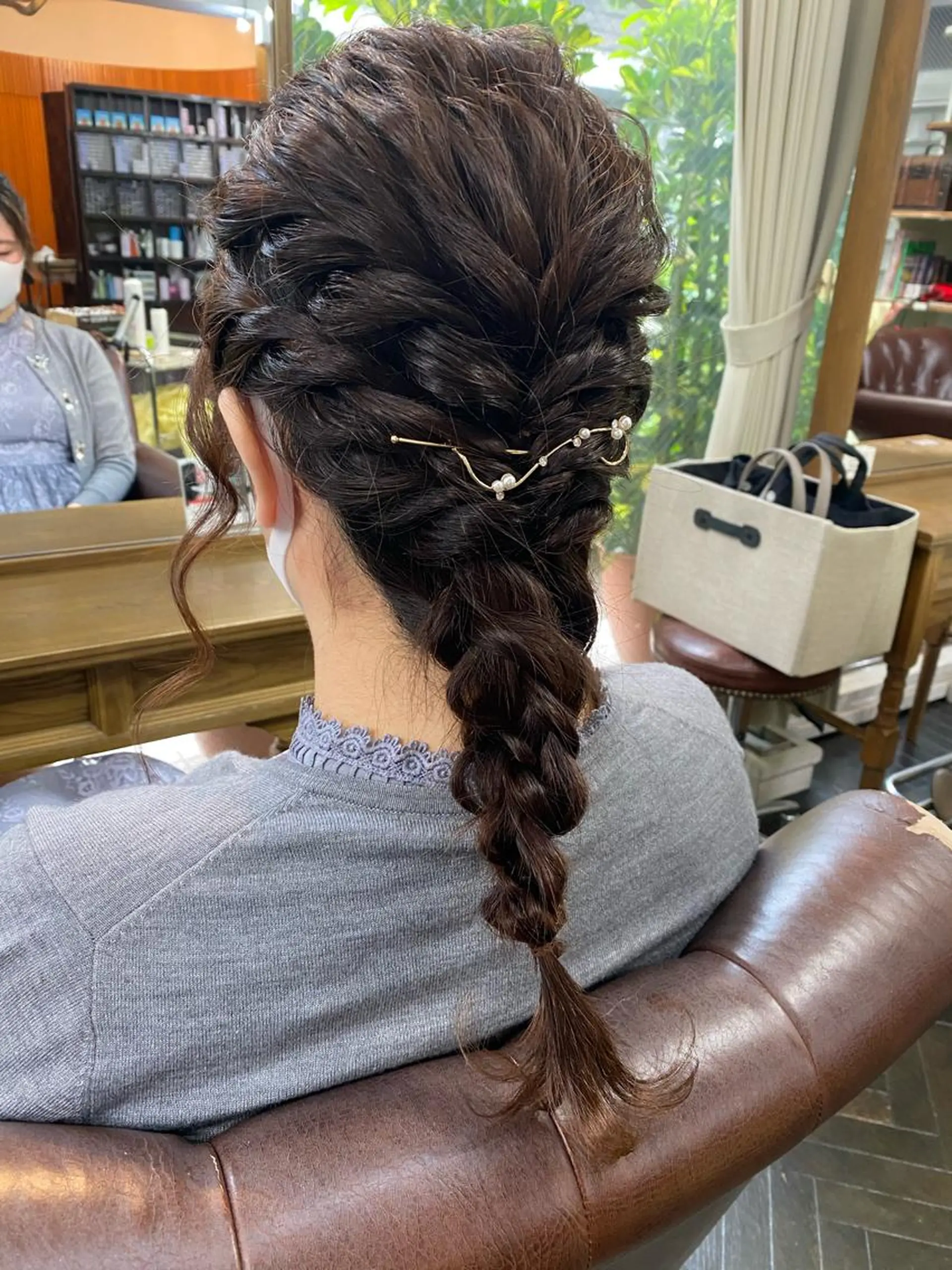 セミロング ヘアアレンジ ヘアセット 💖ハイライト/ハイ トーン💖MIKIのヘアスタイル