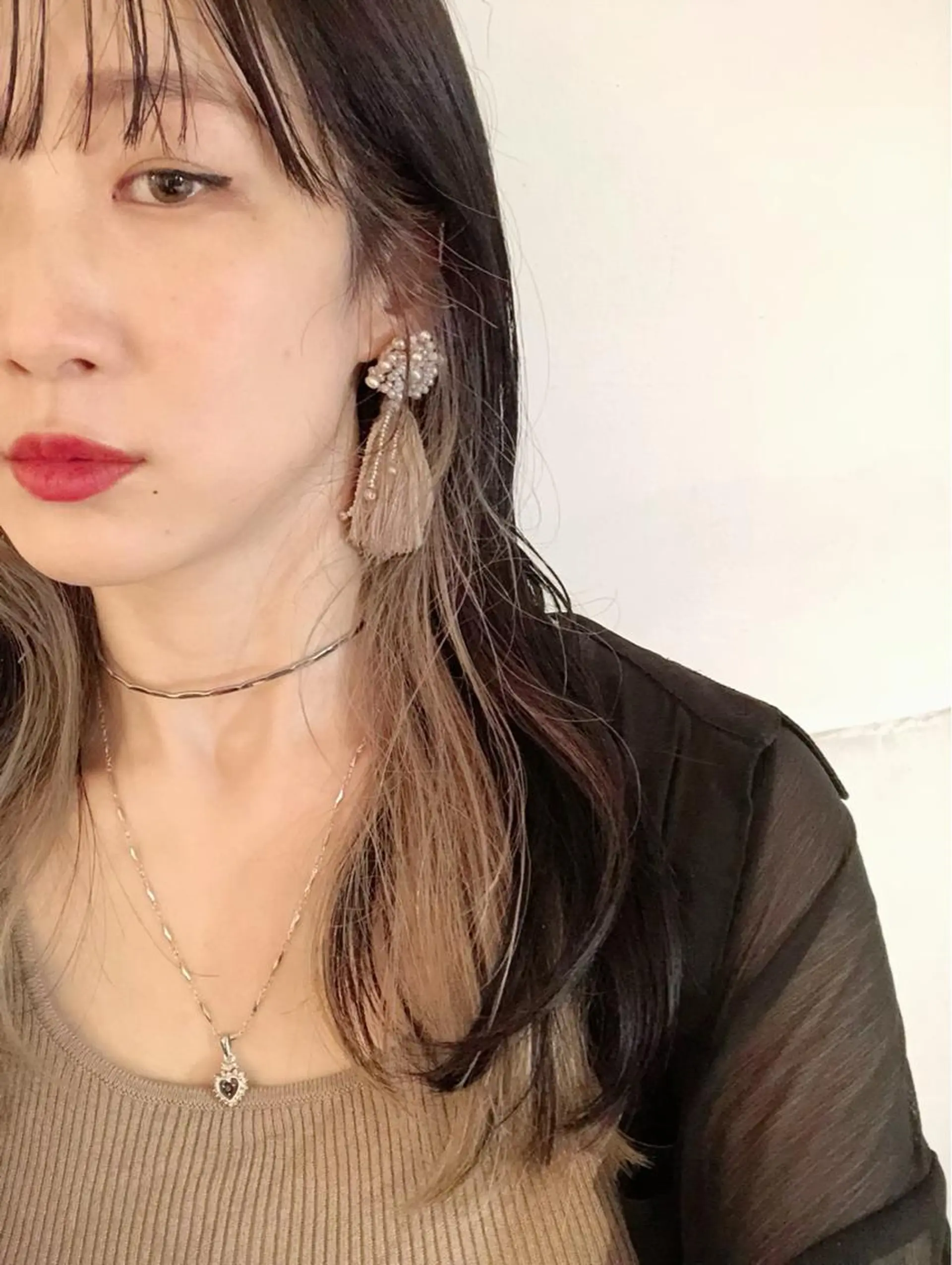 セミロング カラー ヘアアレンジ la fith所属・rico_by ヘアとアイブロウのヘアスタイル