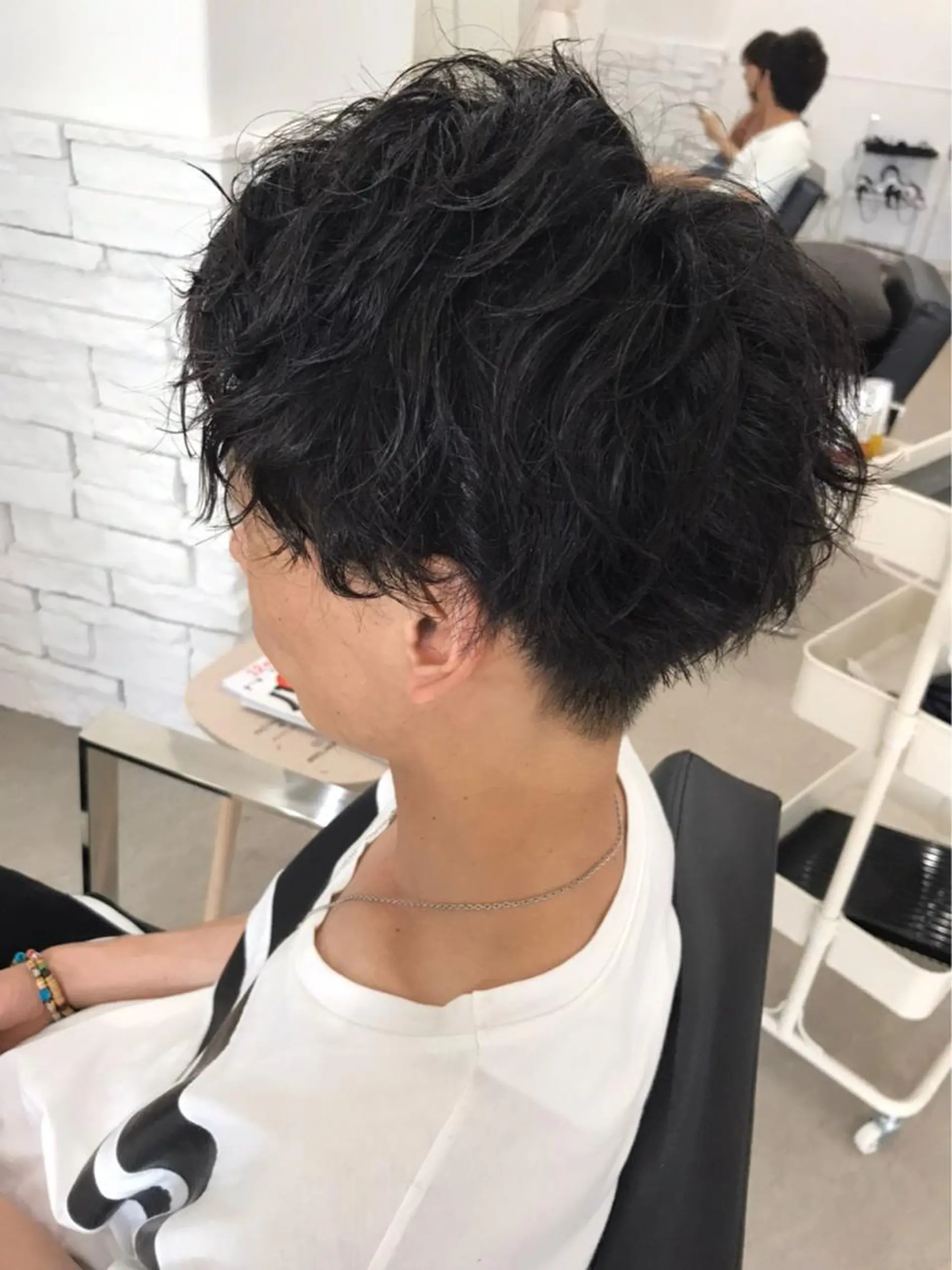 パーマ メンズ カット パーマ WHITE所属・WHITE 田中智之のヘアスタイル