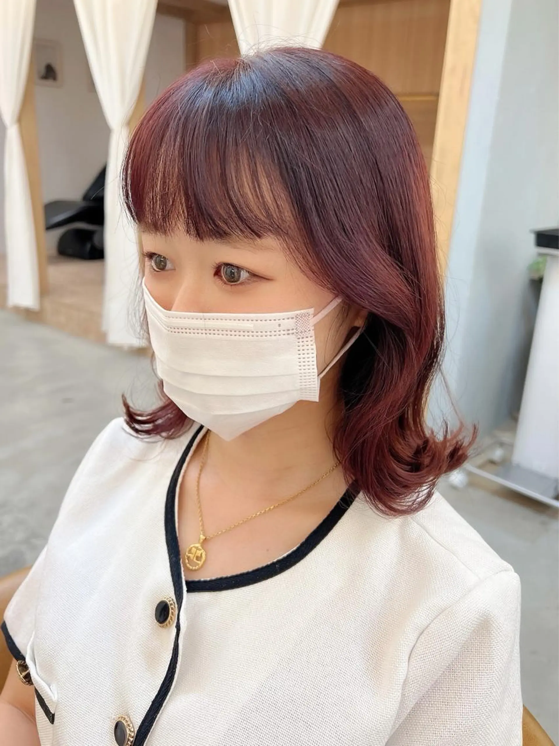 ショート カット ヘアカラー トリートメント 🌷韓国レイヤー/艶 カラー🇰🇷amiのヘアスタイル