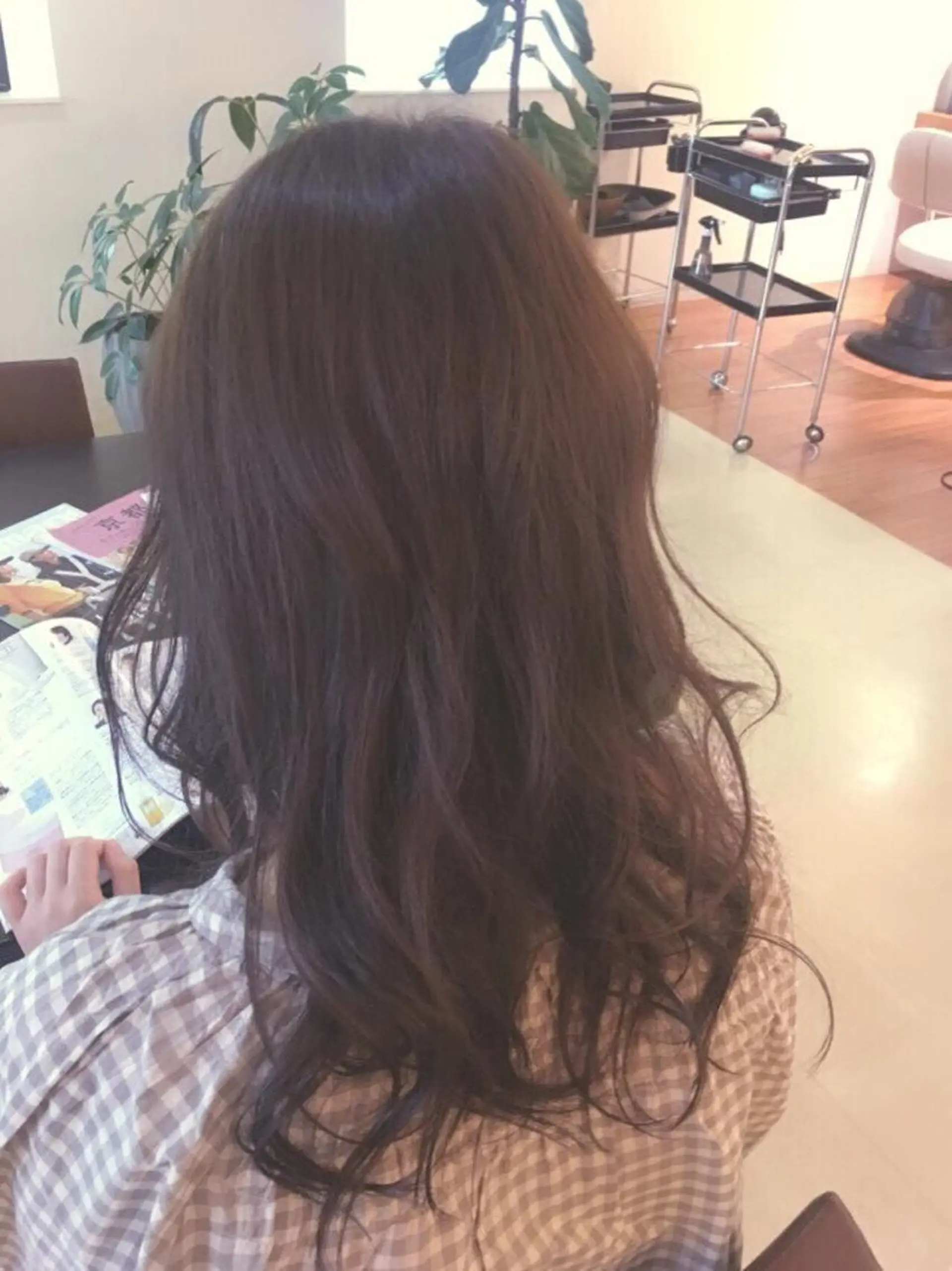 ロング パーマ 大場 優のヘアスタイル