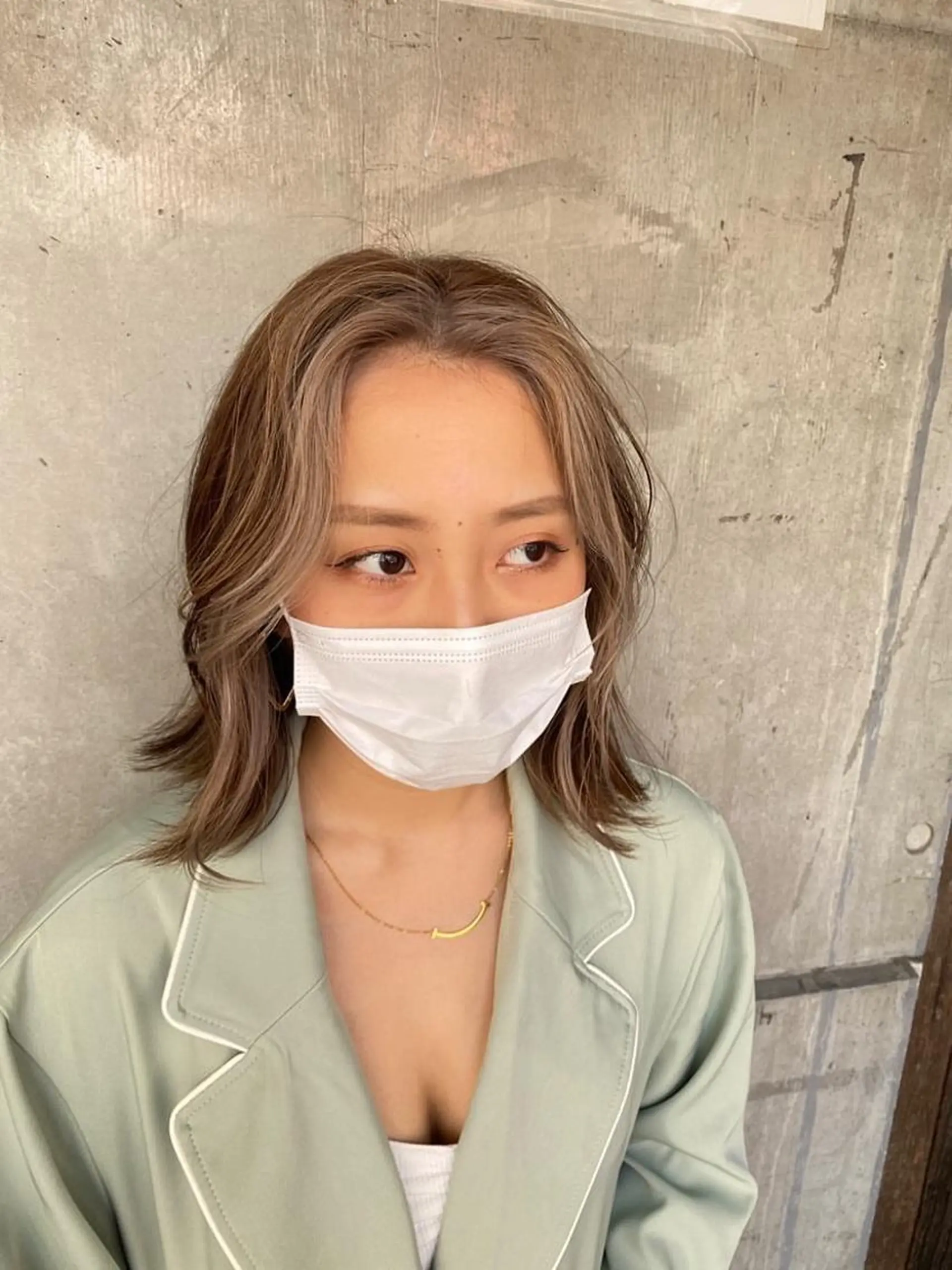 ミディアム カラー ミストバング フェイスフレーミング 顔周りカット 金子 麗のその他イメージ