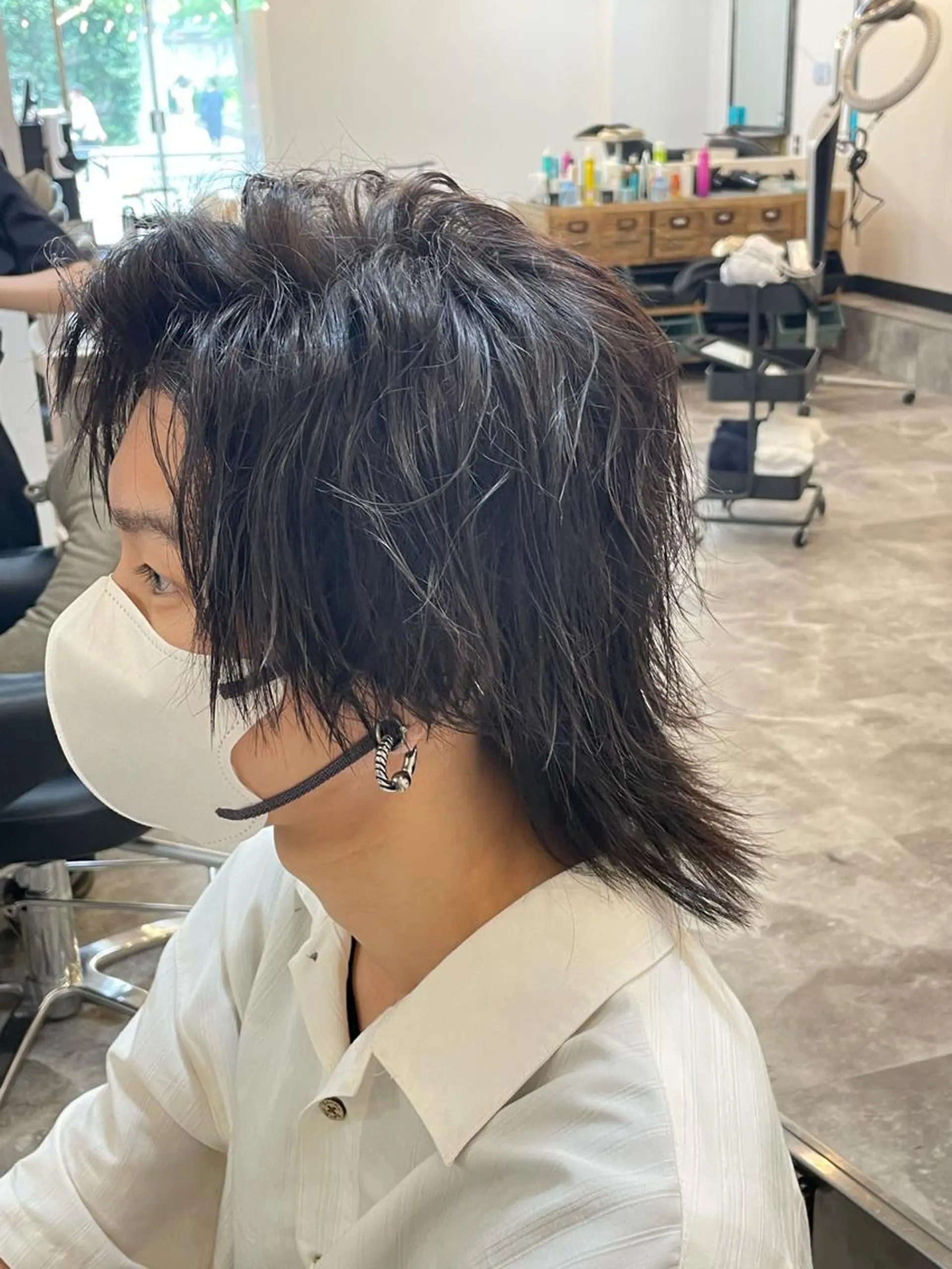 ミディアム メンズパーマ屋さん /yuki☃️💭のヘアスタイル