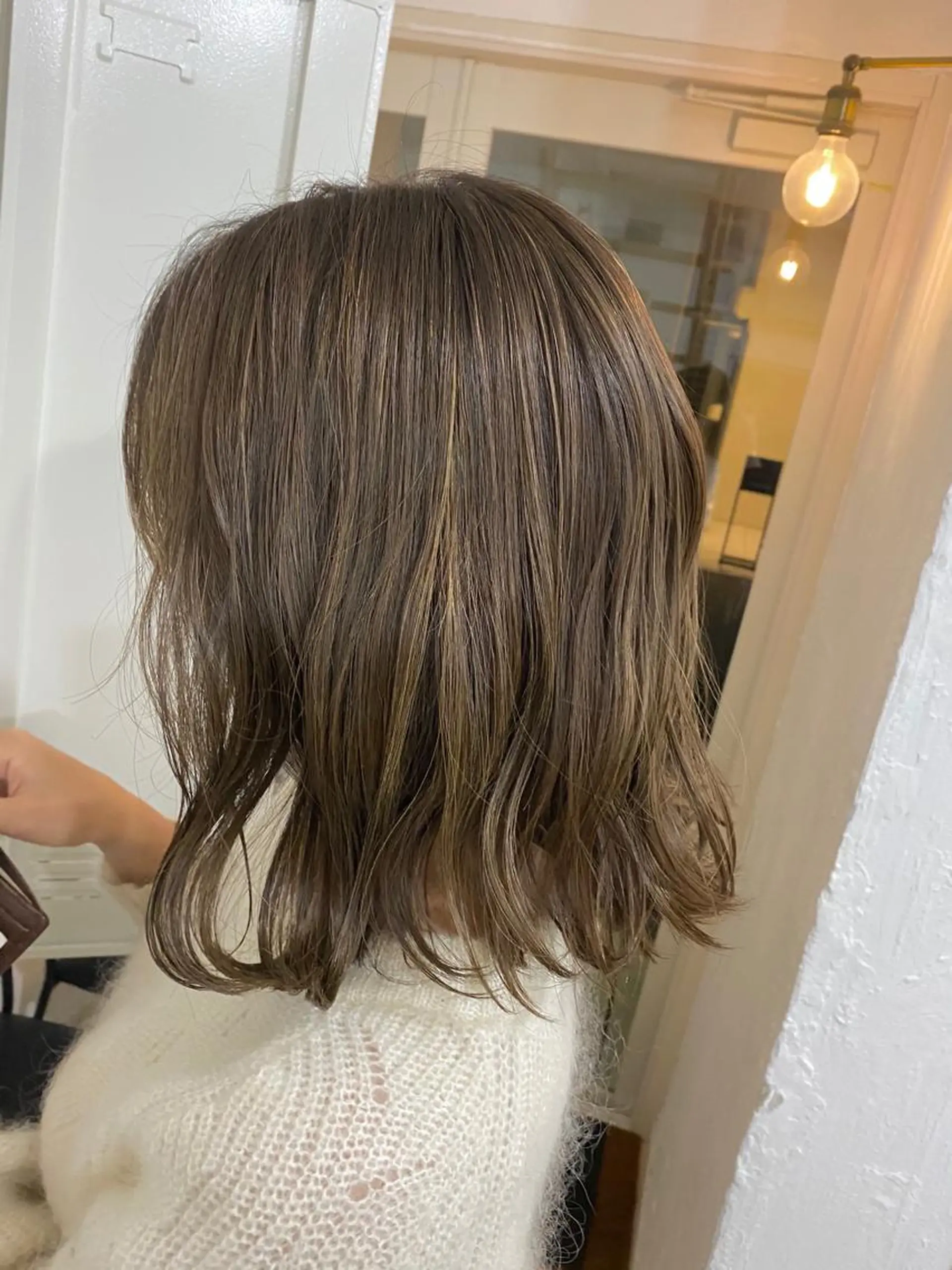 ミディアム カラー カット 丸山 史香のヘアスタイル