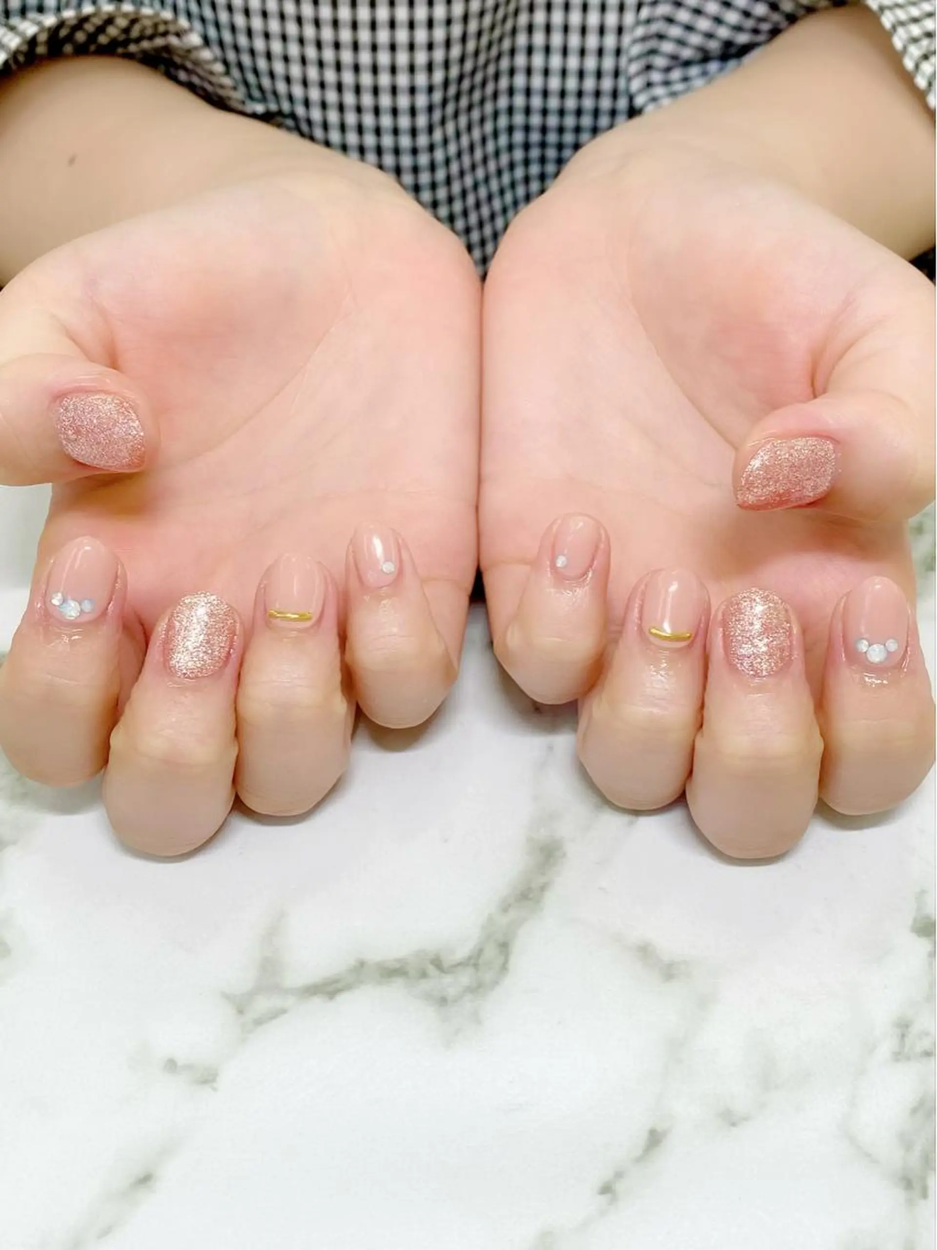 ネイル ハンドネイル Half Backs Nail　多摩境店所属・♡AiRi’s nail♡のネイルデザイン