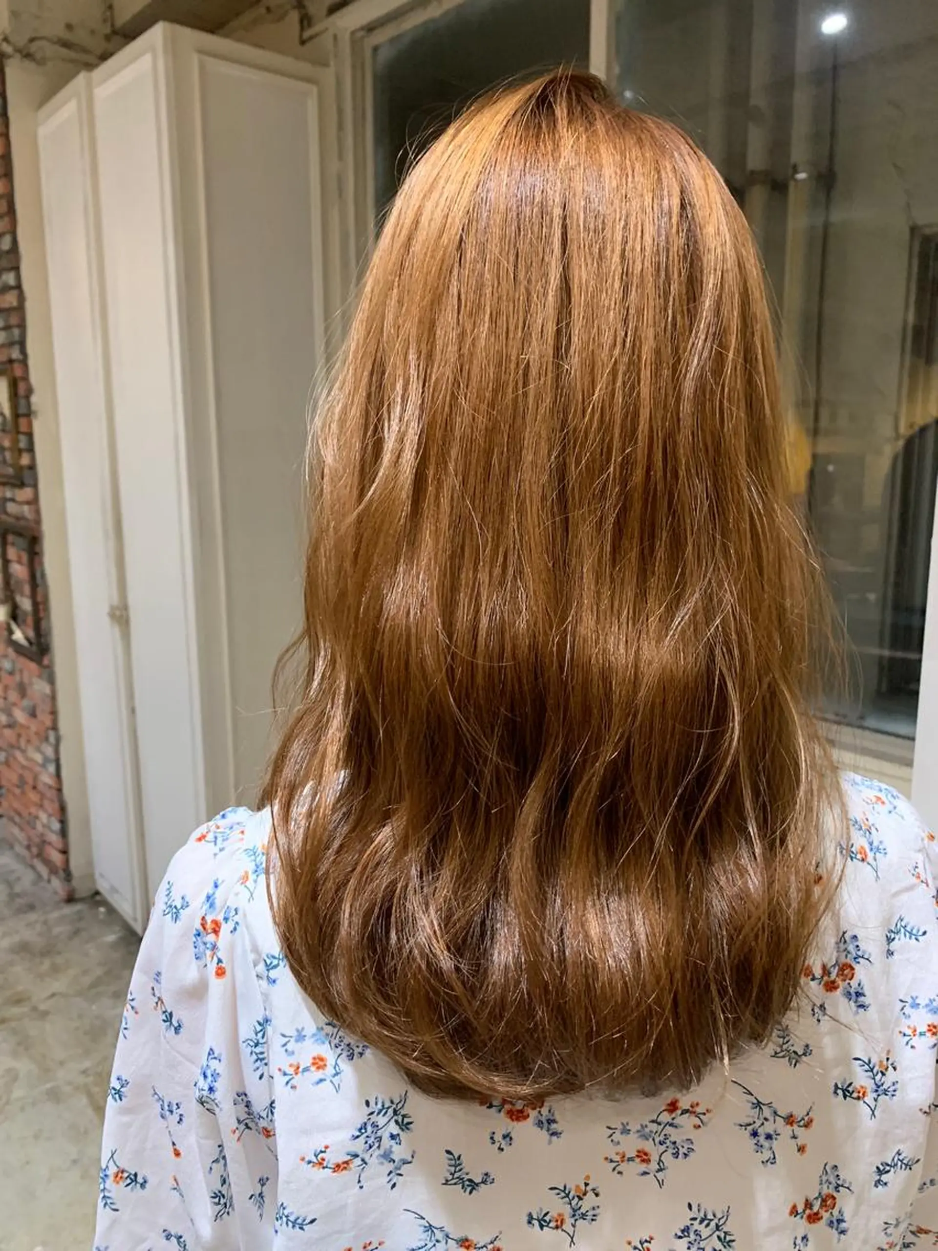 セミロング カラー ベージュカラー ヘーゼル トリートメント ヘッドスパ "小顔カット" Fuko.のヘアスタイル