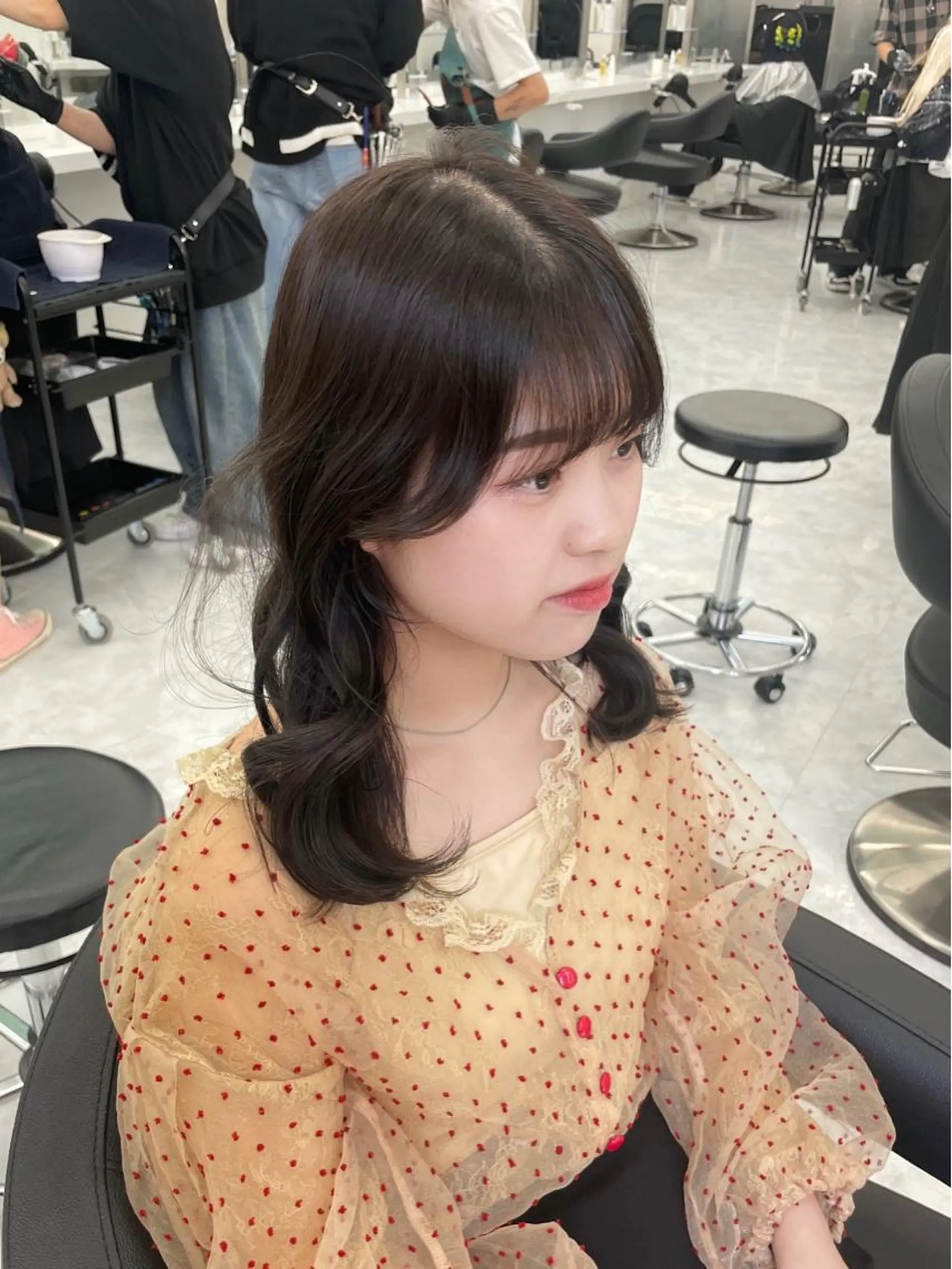 ミディアム MOE 福岡韓国ヘア✧︎のヘアスタイル
