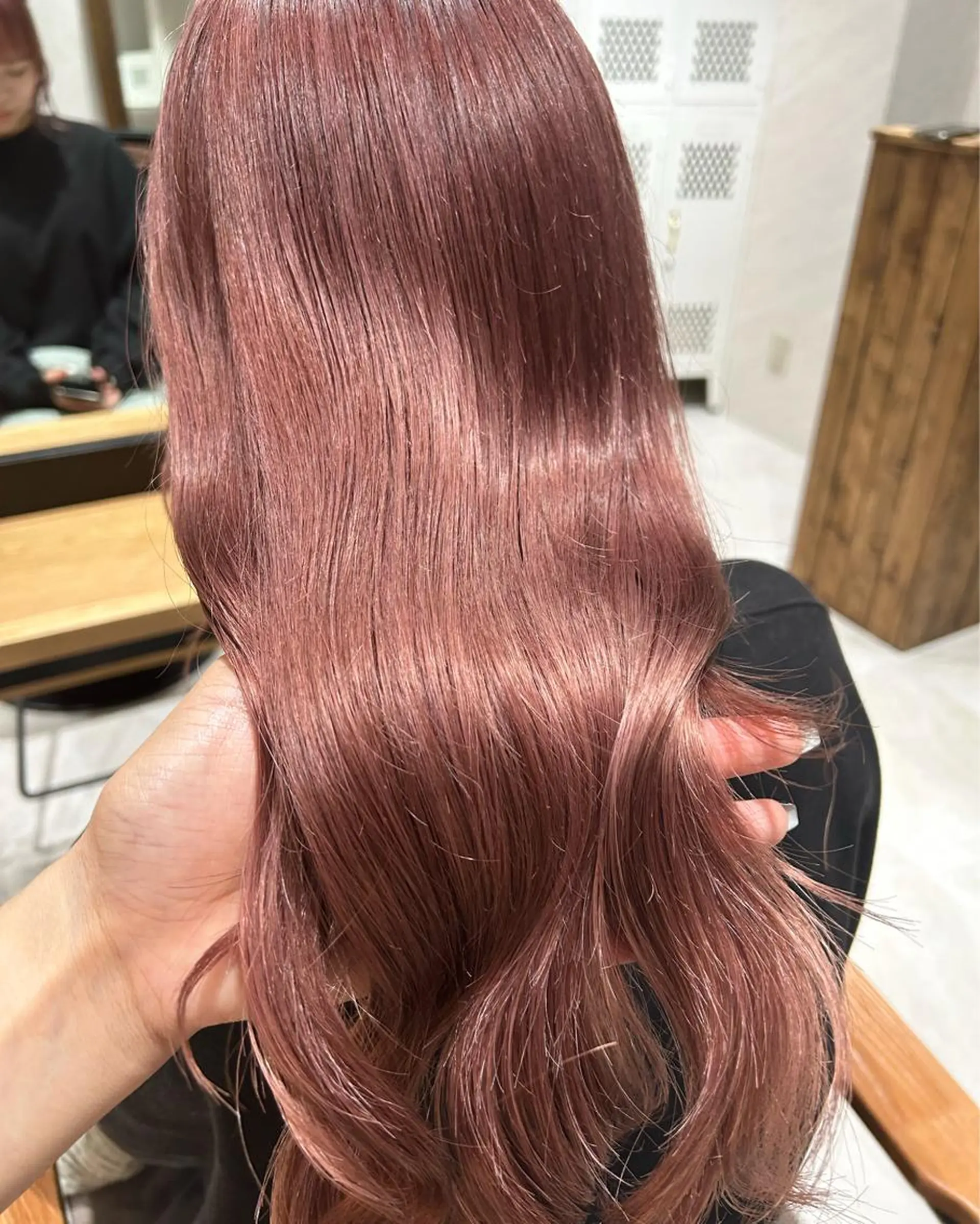 セミロング カラー ベージュカラー ブリーチ ピンクカラー ピンクベージュ カット ヘアカラー トリートメント 🎀髪質改善・艶髪カ ラー🎀YUMEKAのヘアスタイル