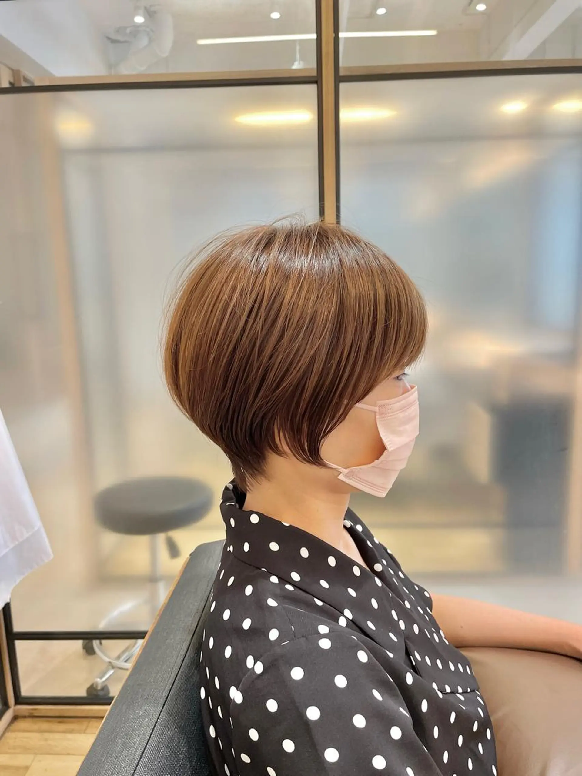 ショート ショートボブ 丸みショート ボブ ハイライト 髪質改善 カット ヘアカラー トリートメント シノハラ ガクト ショート/白髪ぼかしのヘアスタイル