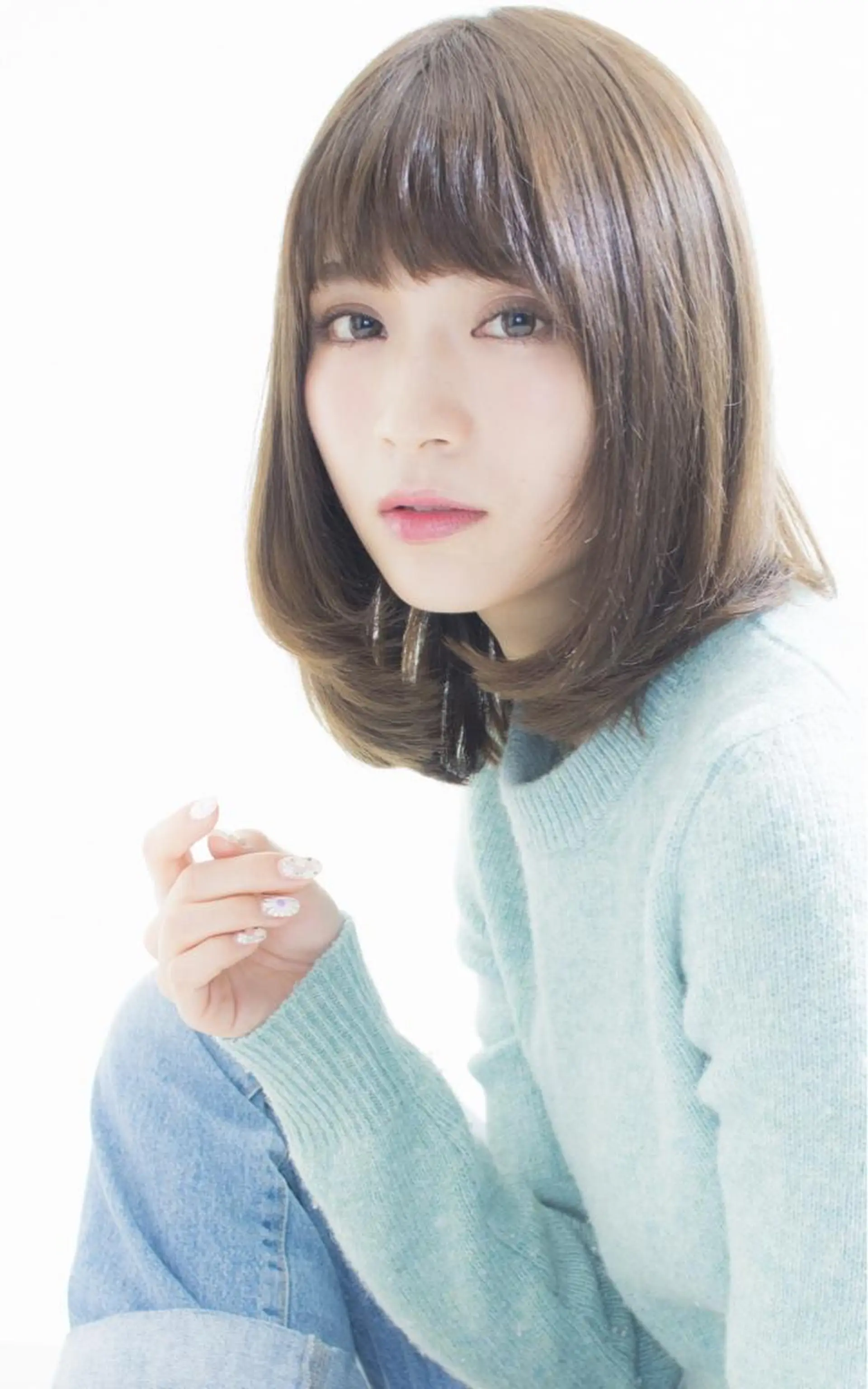 ミディアム カラー Agu hair rupia 金沢店所属・金沢美容室/ 艶髪/夜営業/JINのヘアスタイル