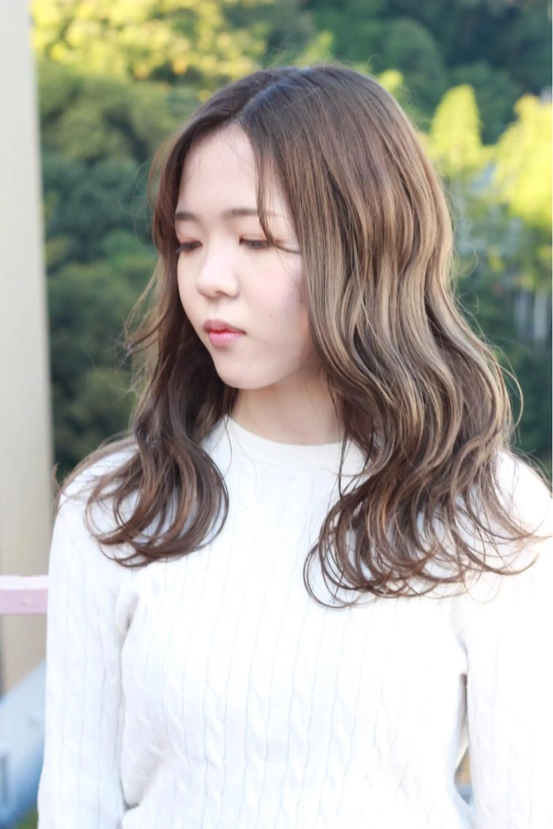 セミロング カラー アッシュ カット Viage （ビアージュ）のヘアスタイル