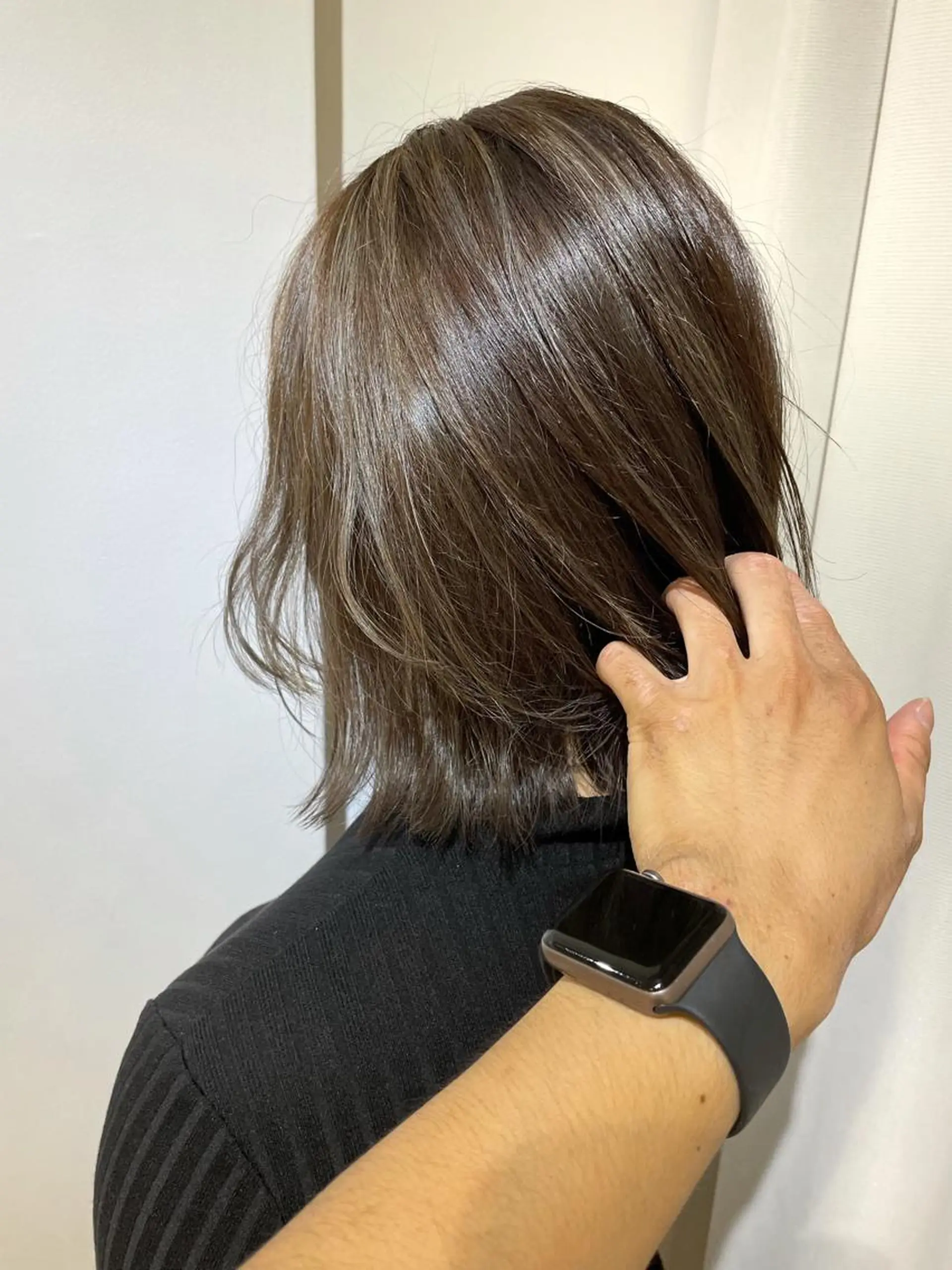 ミディアム カラー デザインカラー ハイライトカラー ハイライト カット ヘアカラー トリートメント ヘッドスパ 過去一の柔髪ヘア 🌿IVYjoureのヘアスタイル