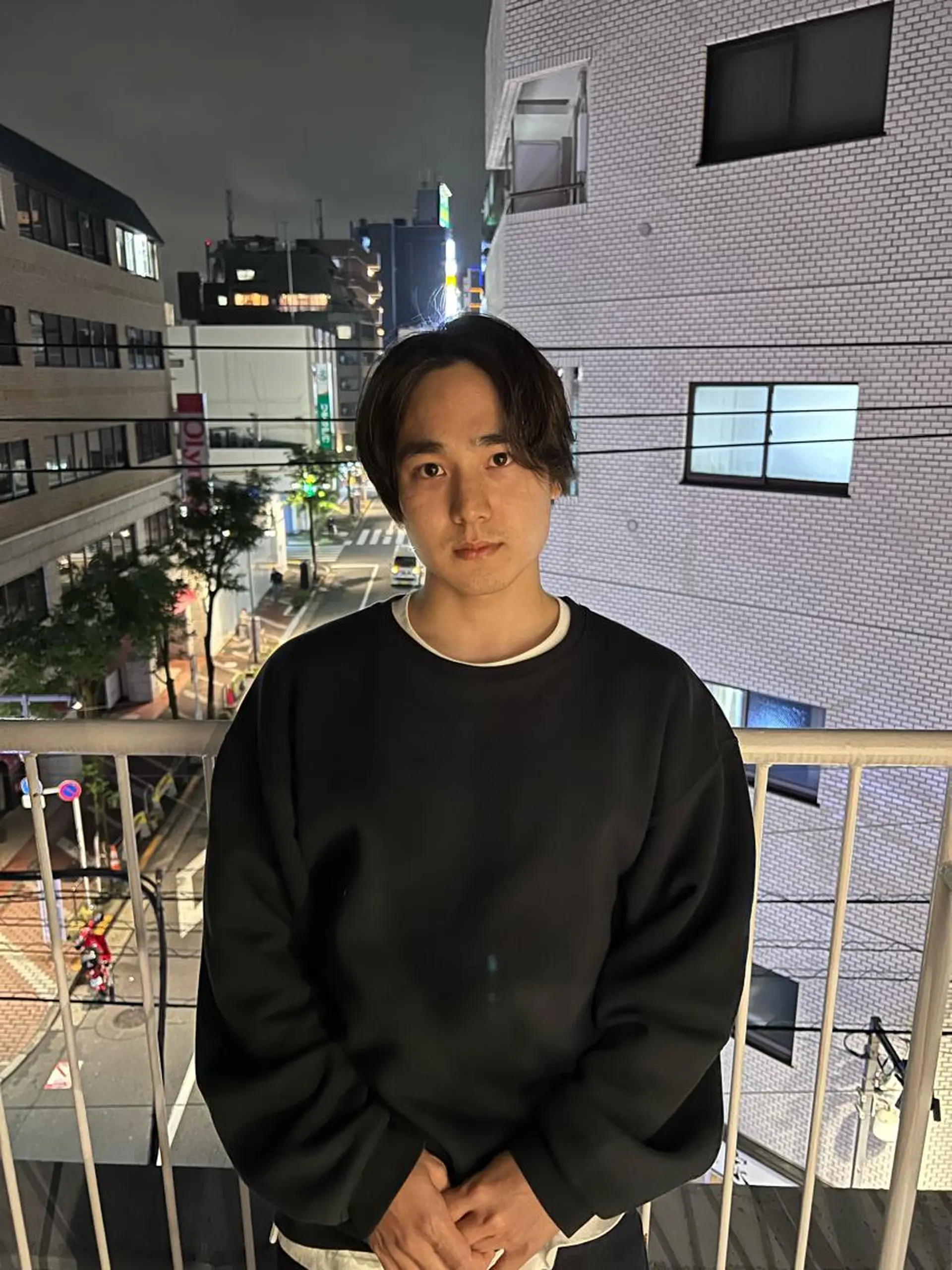 ミディアム パーマ メンズ センターパート 似合わせカット カット パーマ メンズパーマ /SUNAOのヘアスタイル