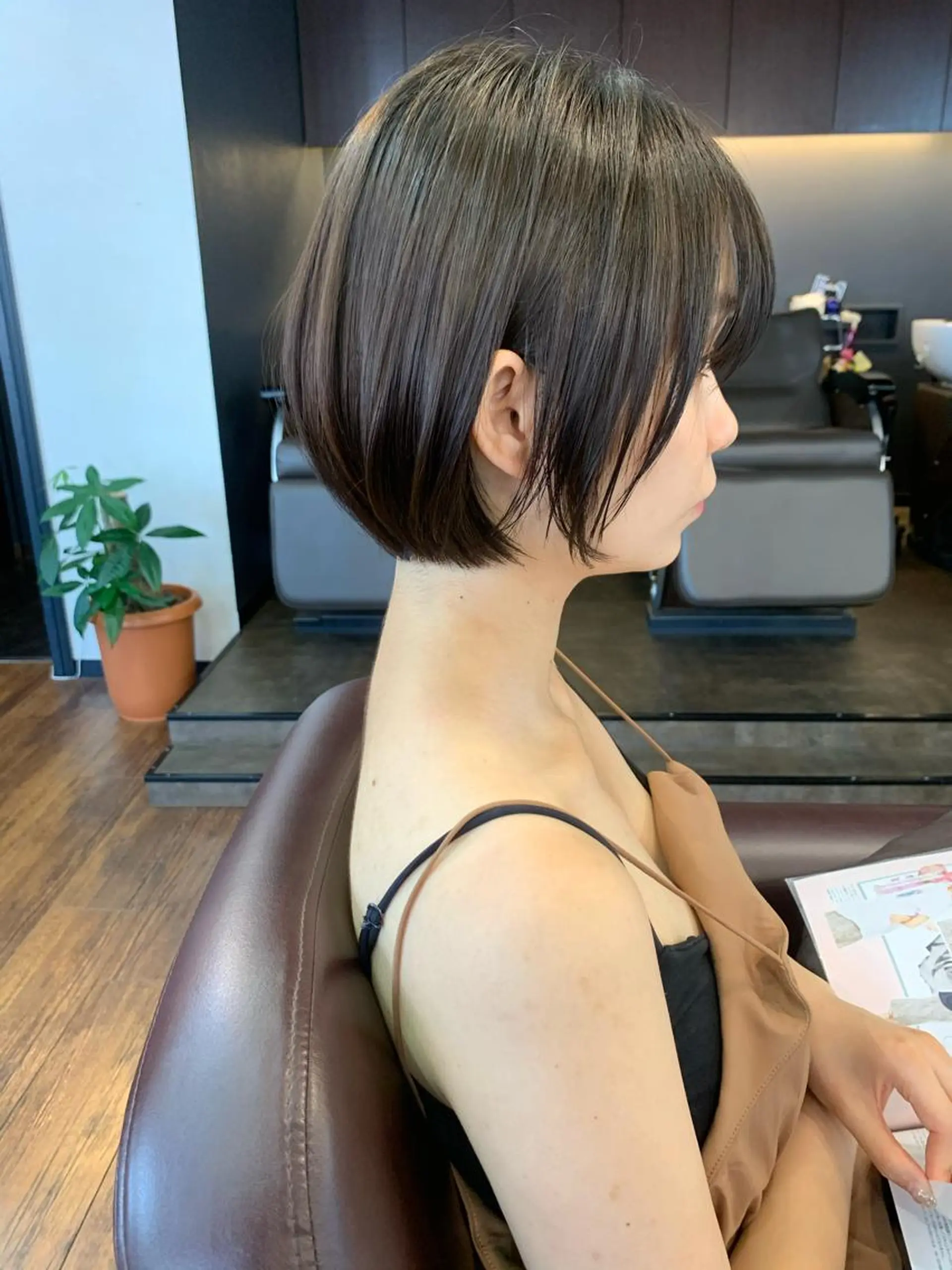 ショート 縮毛矯正/ショート/ レイヤー/畑中正敏のヘアスタイル