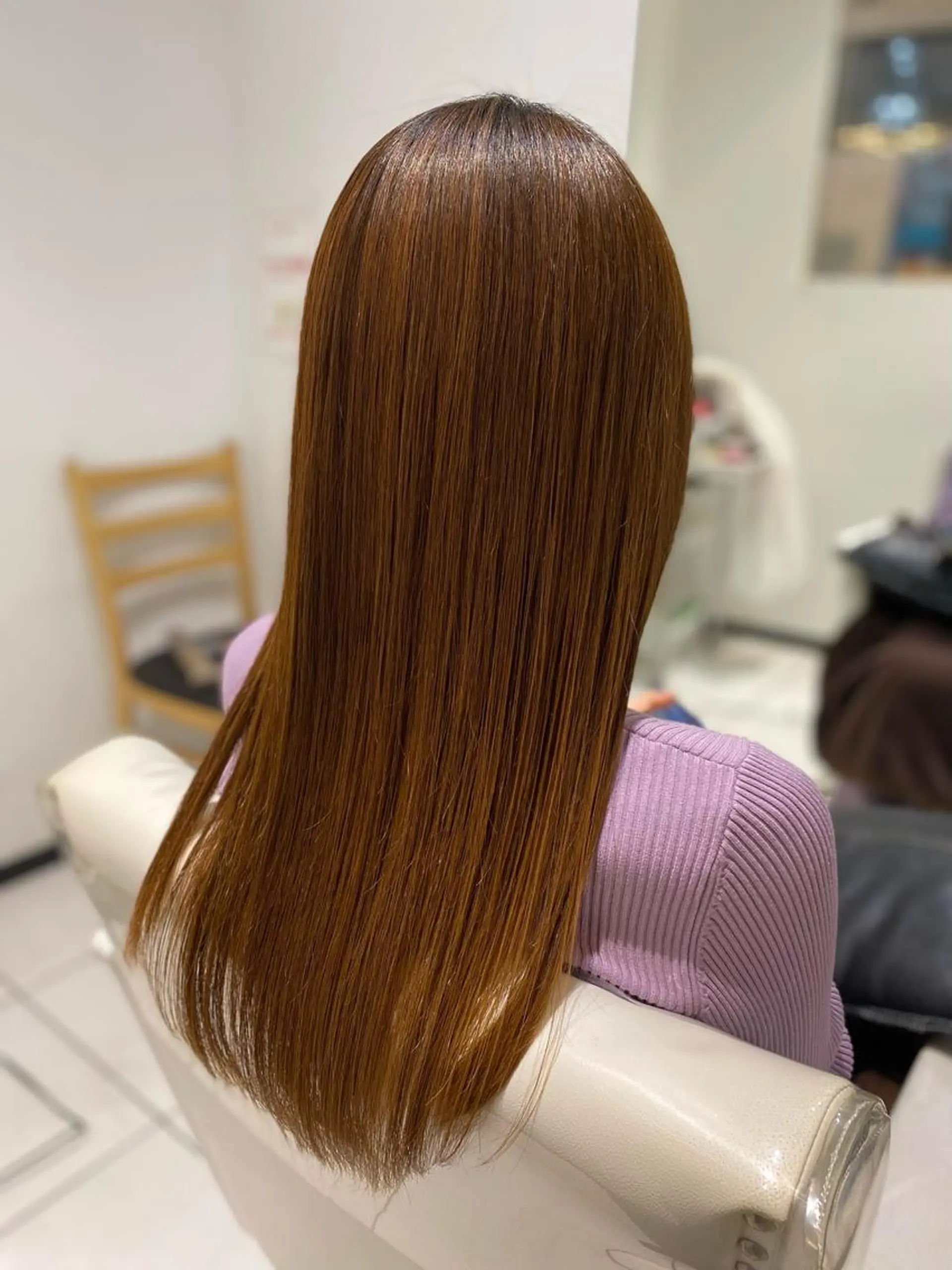 セミロング YASU🍎CUT 赤系カラー/ヘアケアのヘアスタイル