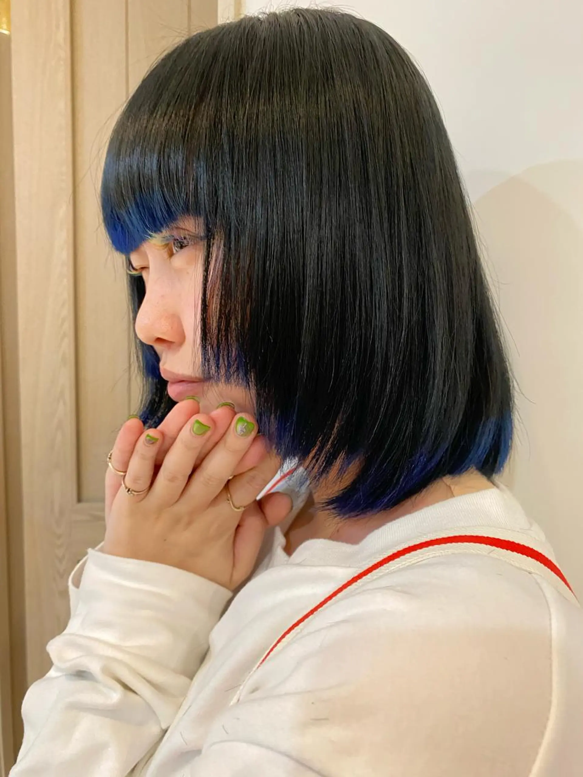 ミディアム 縮毛矯正 ROCCO3rd / りんなのヘアスタイル