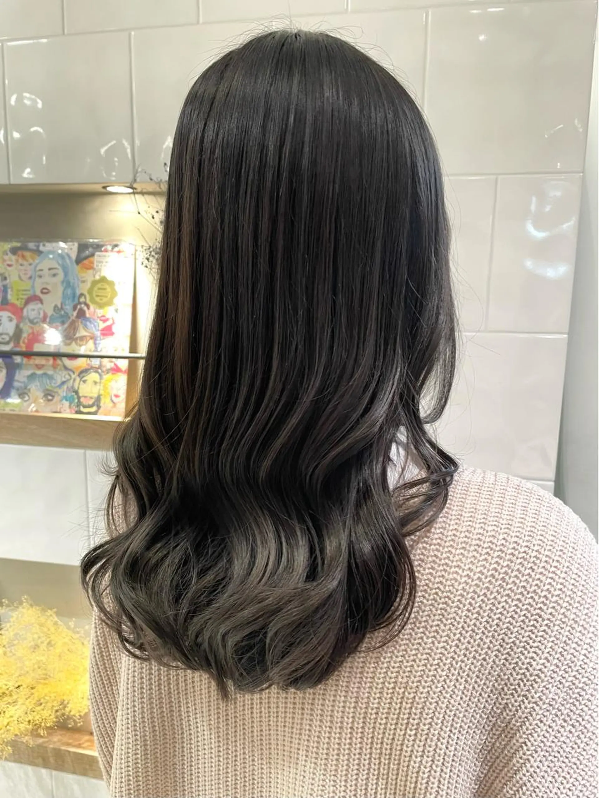 ミディアム カラー オリーブカラー ボブ くびれヘア 顔まわりレイヤー 韓国風ヘア カット ヘアカラー トリートメント 卒業式受付中🌻 肥田亜沙美のその他イメージ