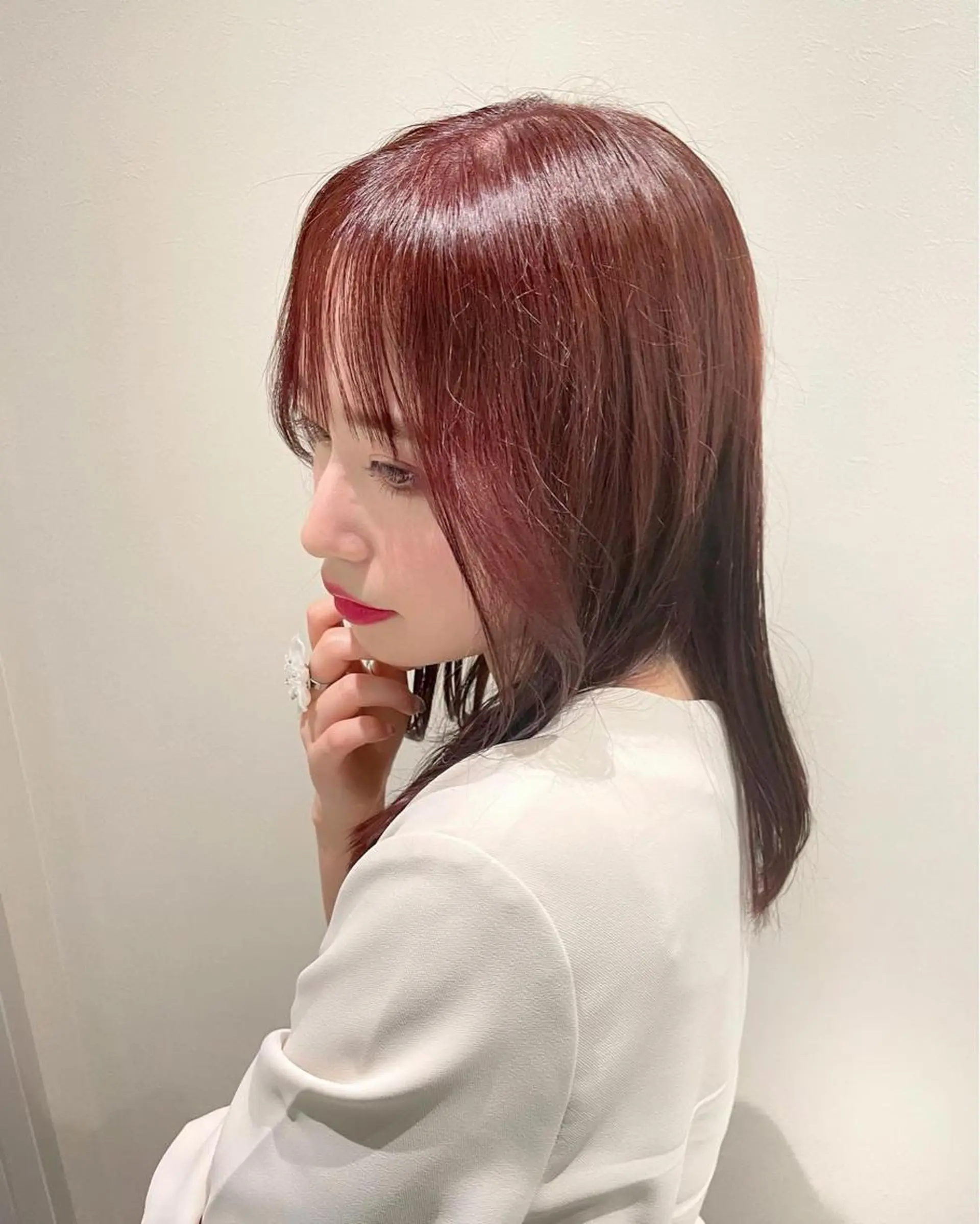 セミロング カラー ヘアアレンジ 韓国ヘア/髪質改善 TAKAHIROのヘアスタイル