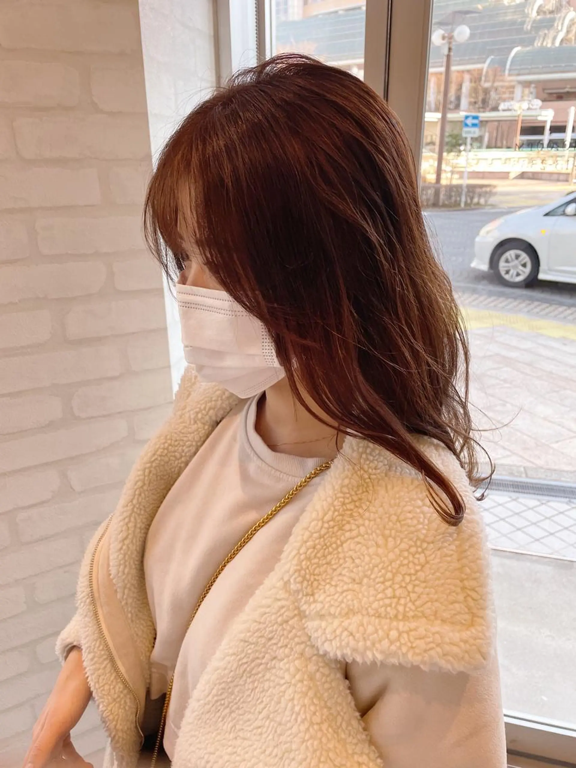 セミロング カラー ケアブリーチ /髪質 改善/古橋圭史郎のヘアスタイル