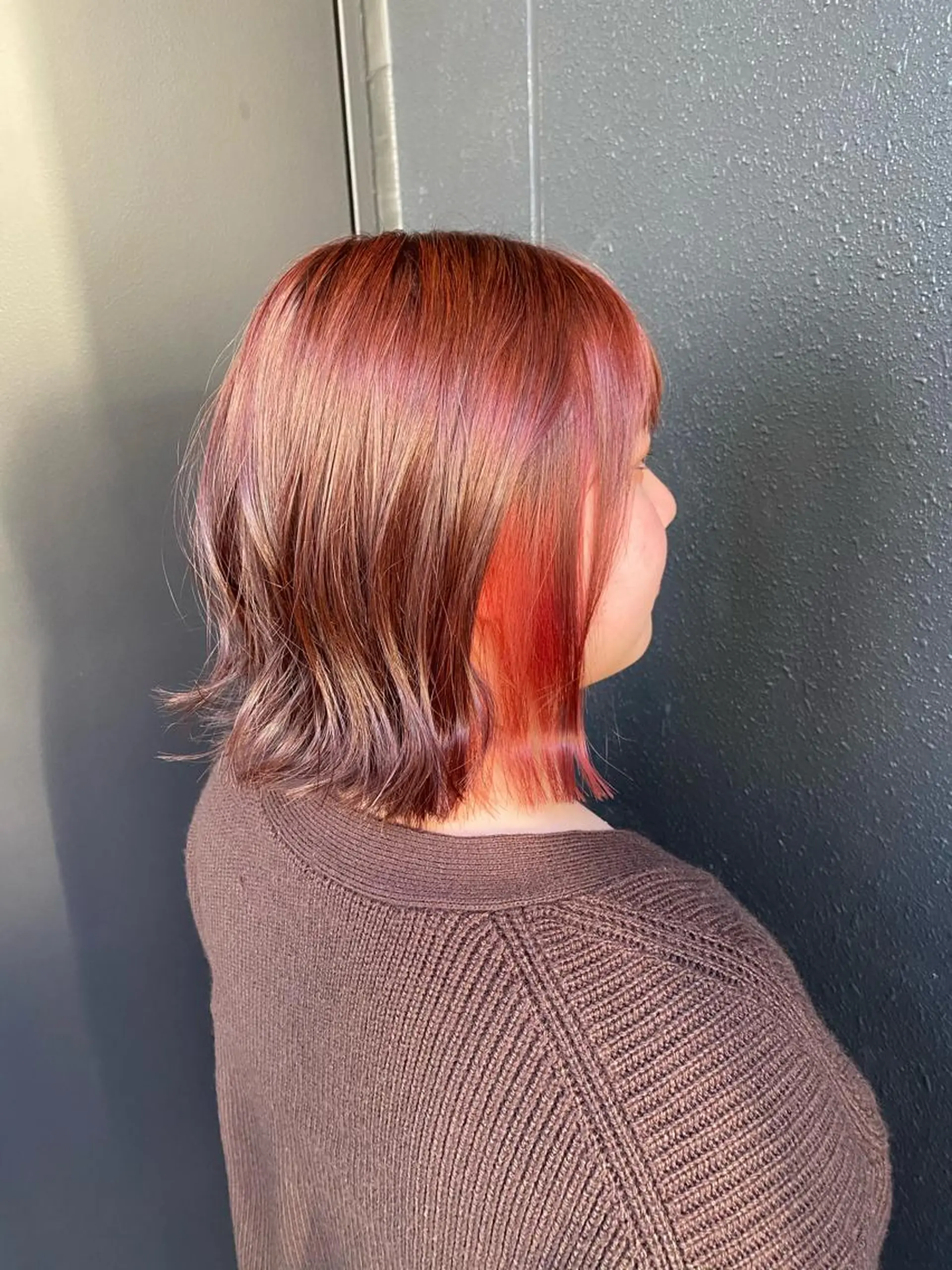 ミディアム カット ヘアカラー トリートメント ナナシ所属・✨髪質改善／縮毛矯正 木村和司✨のヘアスタイル