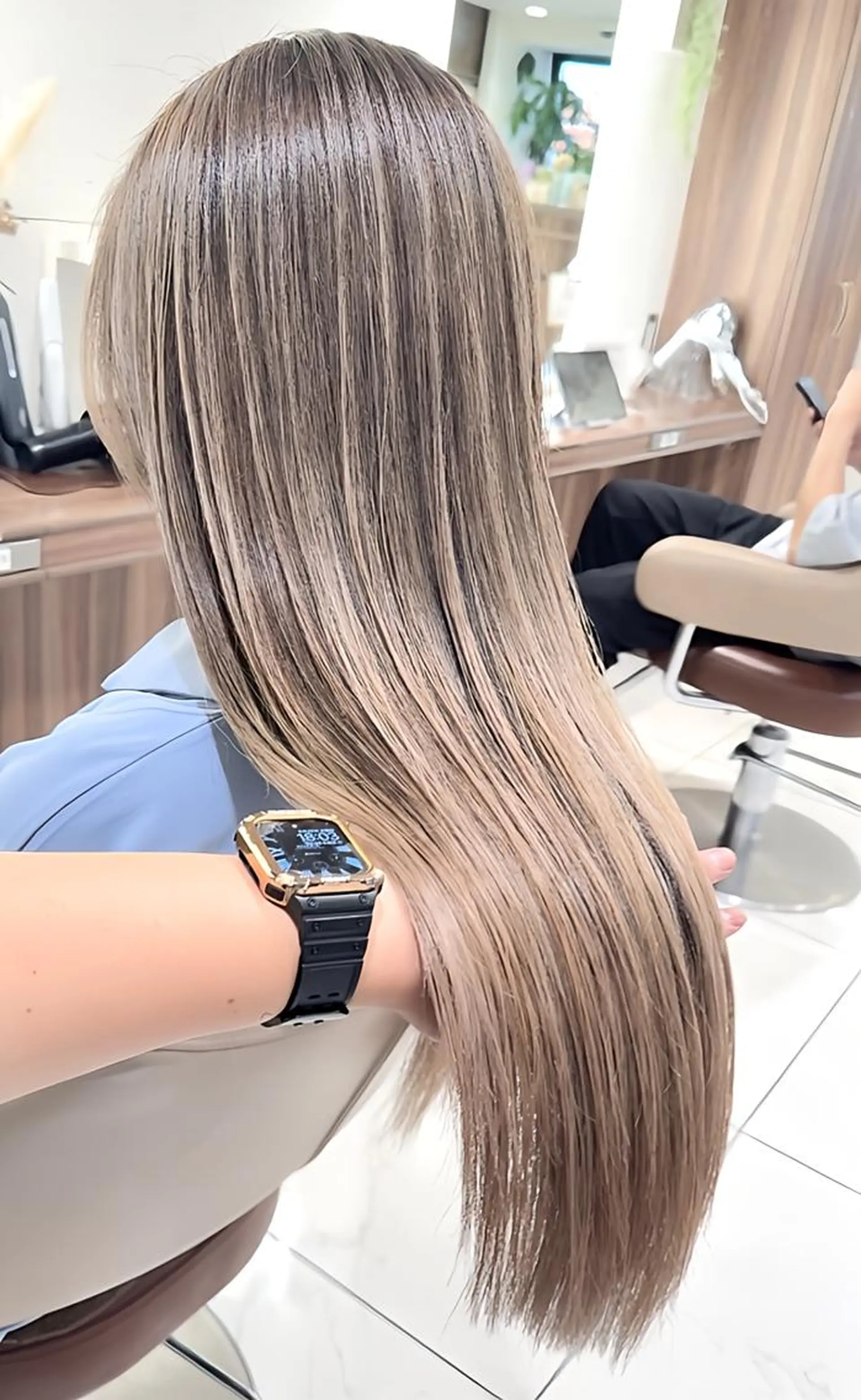 ロング カラー バレイヤージュ 髪質改善 レイヤーカット ヘアカラー トリートメント 大宮/バレイヤージュ 髪質改善/澤田隆誠のヘアスタイル