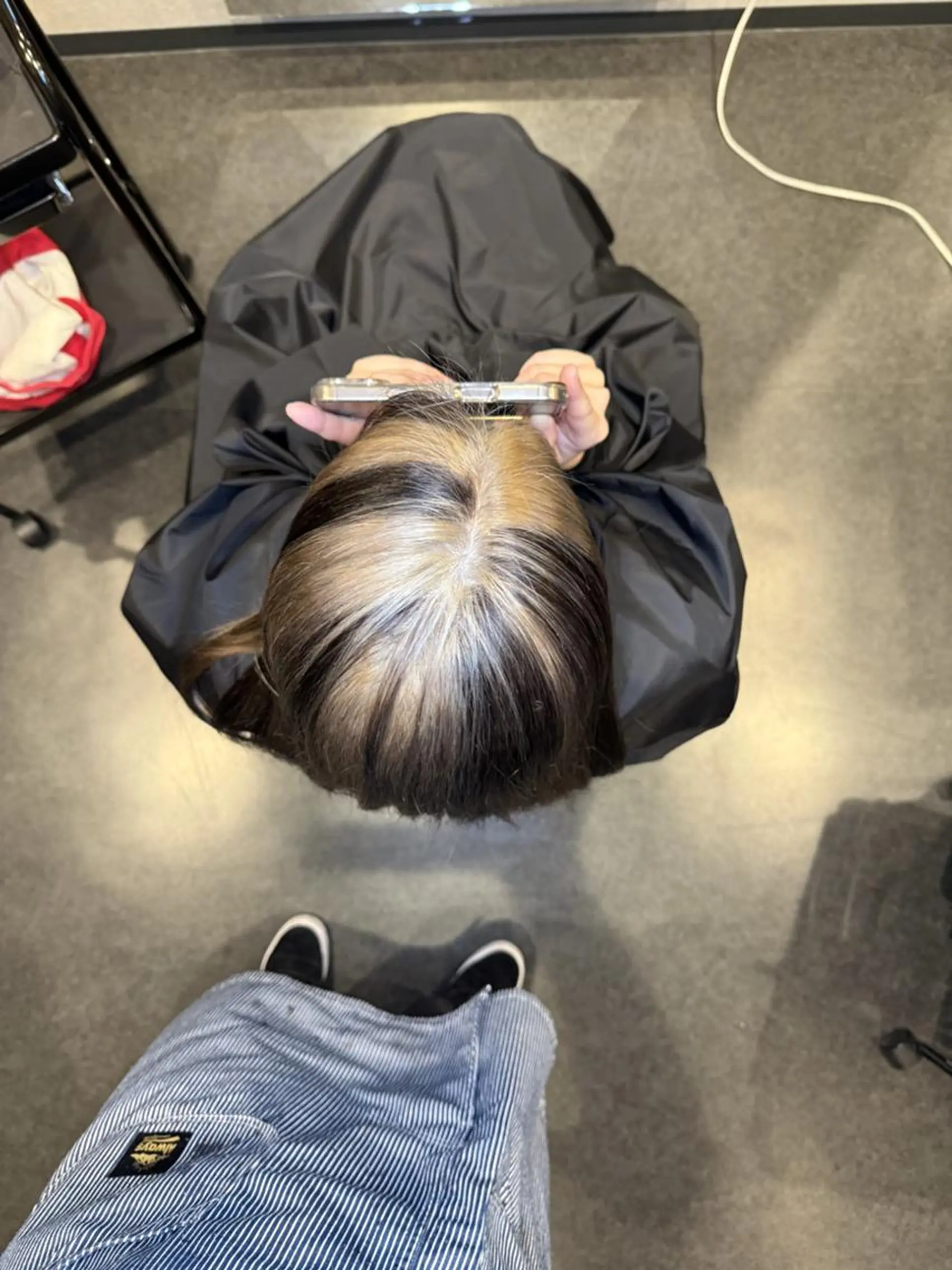 ロング ミストバング 顔周りカット ハイライト 韓国風ヘア 小顔カット 髪質改善⚡️カラー 🍀武久 誠🍀のヘアスタイル