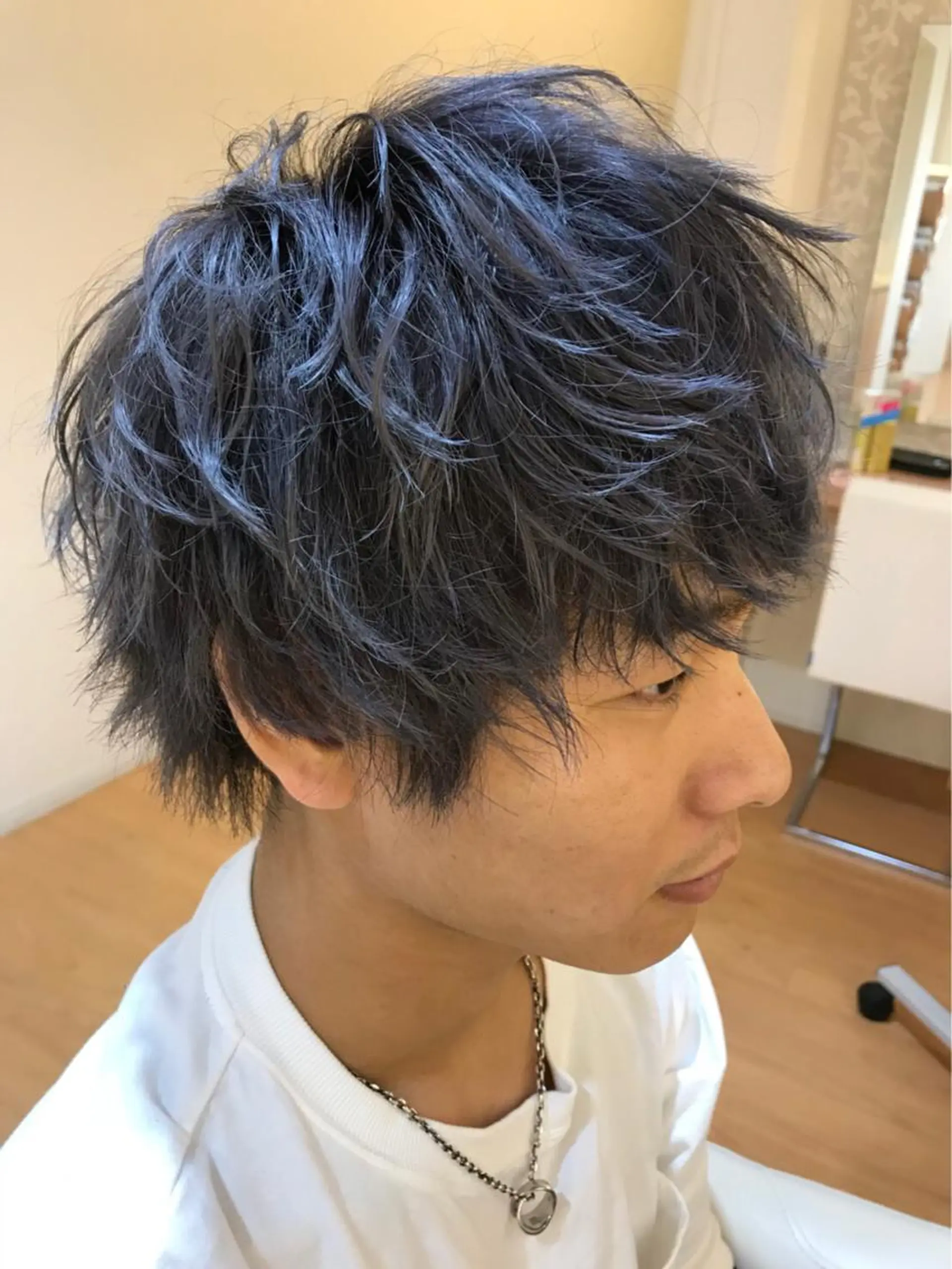 ショート カラー パーマ メンズ メンズカット 三村洸斗のヘアスタイル