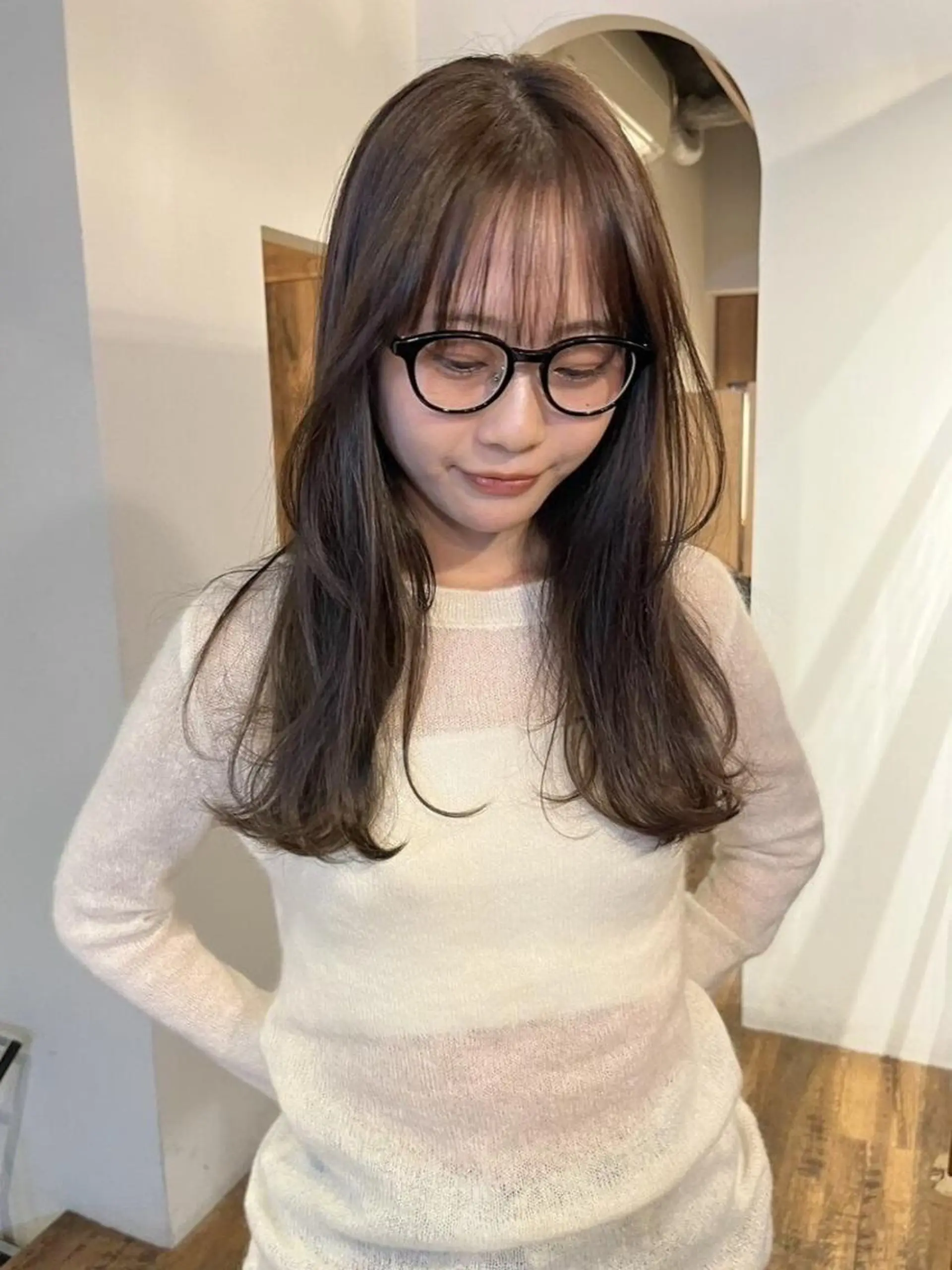 ロング カラー 透明感カラー loty ぼりのヘアスタイル