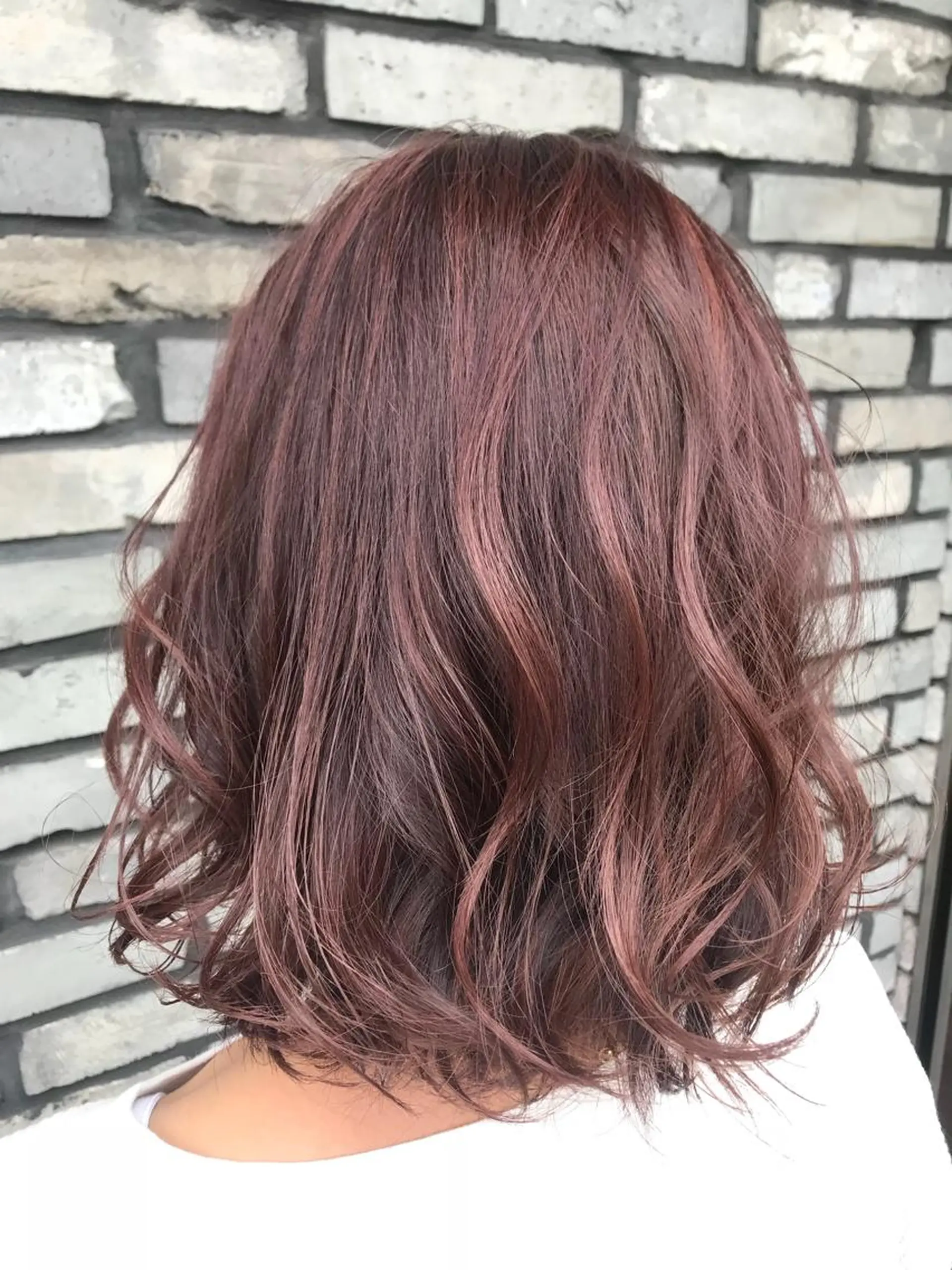 カラー イルミナカラー ピンクカラー ピンクパープル 似合わせ/ブリーチ カラー.岡田友仁のヘアスタイル