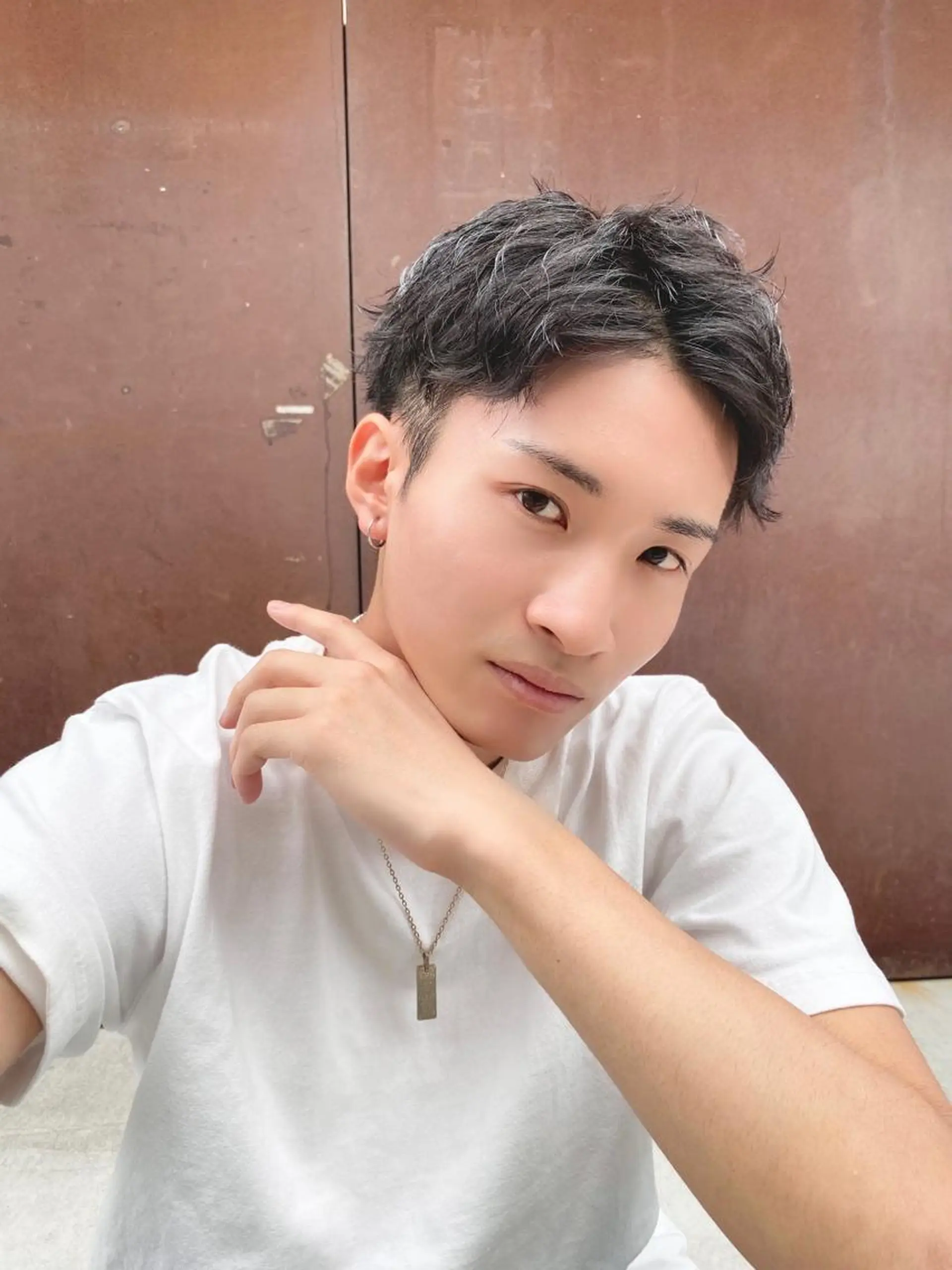 パーマ メンズ カット パーマ ヘアセット メンズブリーチカラー /パーマ ごーた立川のヘアスタイル