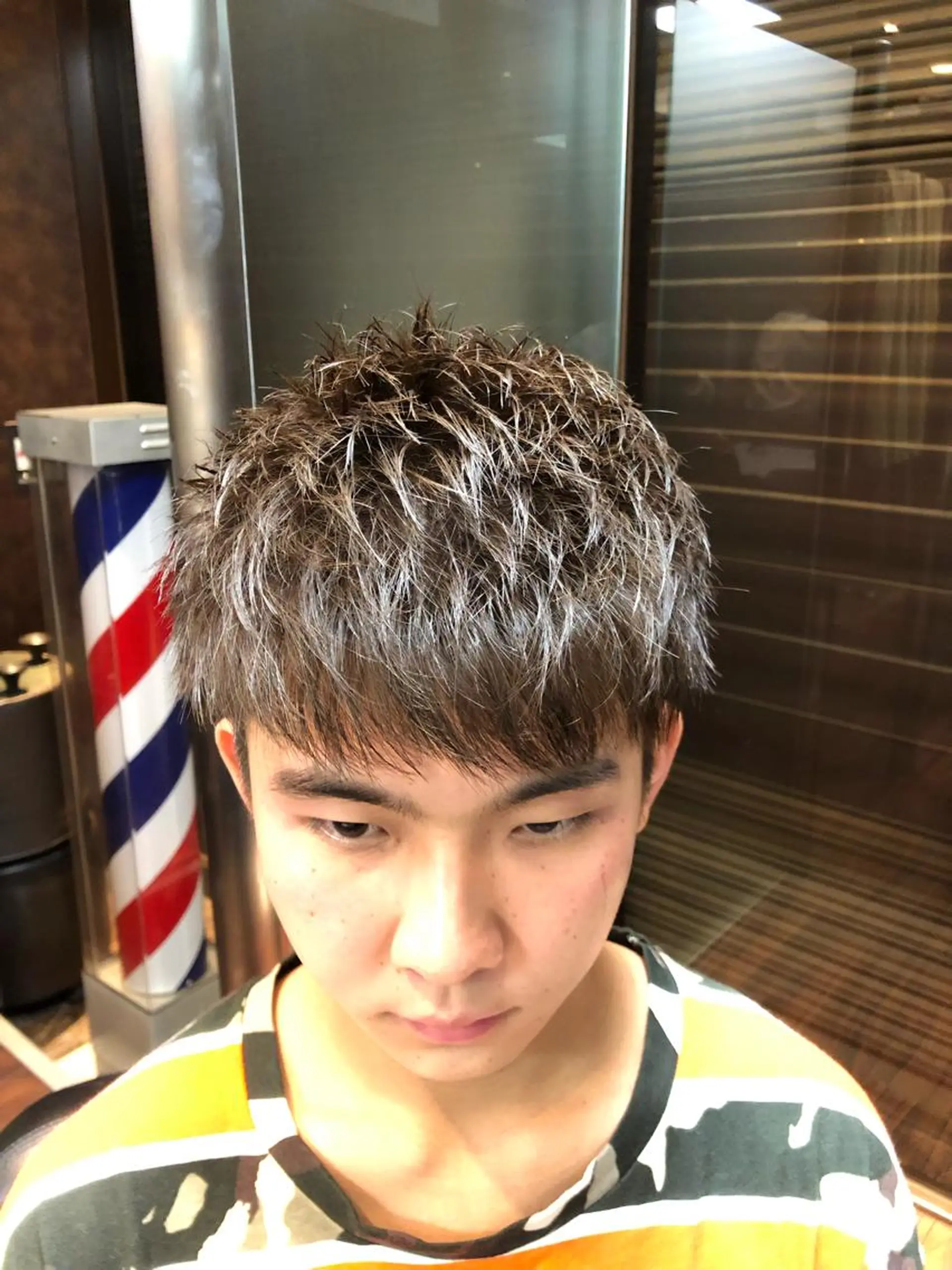 ショート カラー メンズ マッシュ 【店長】福田 健人のヘアスタイル