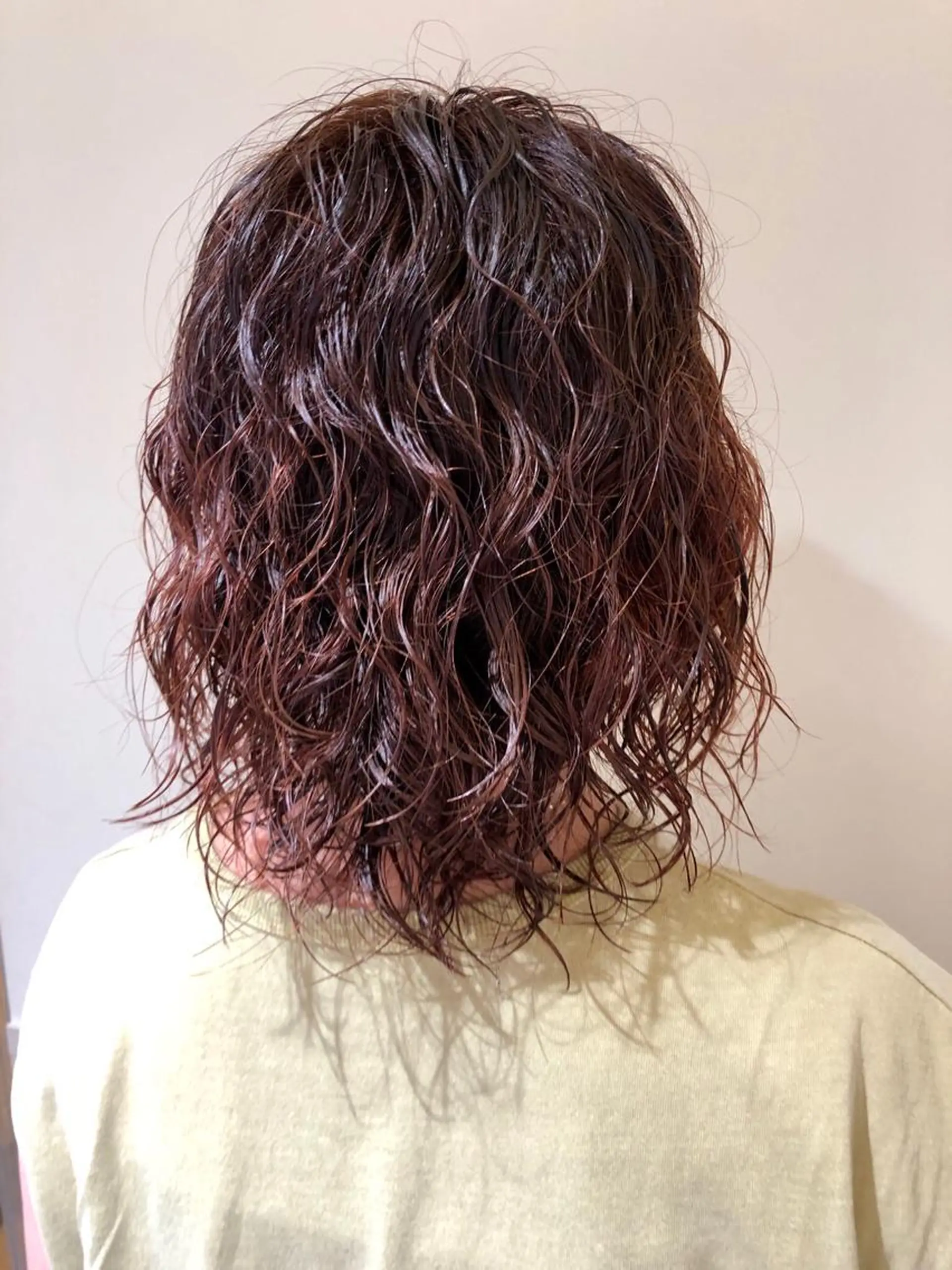 ミディアム カラー パーマ さかい なつみのヘアスタイル