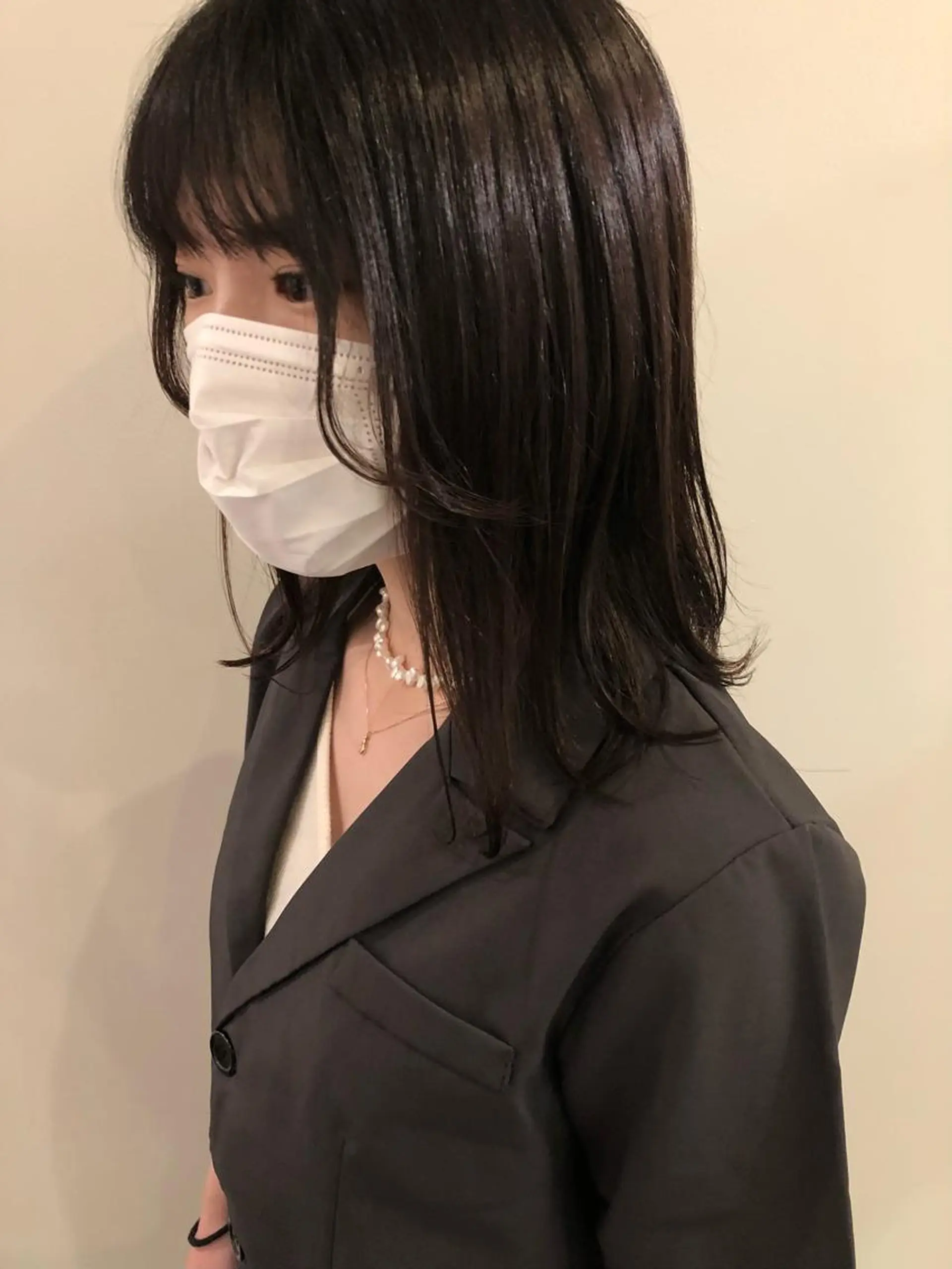 セミロング 顔まわりレイヤー レイヤーカット カット トリートメント レイヤー/お顔まわり 暖色カラー🍑Amiのその他イメージ