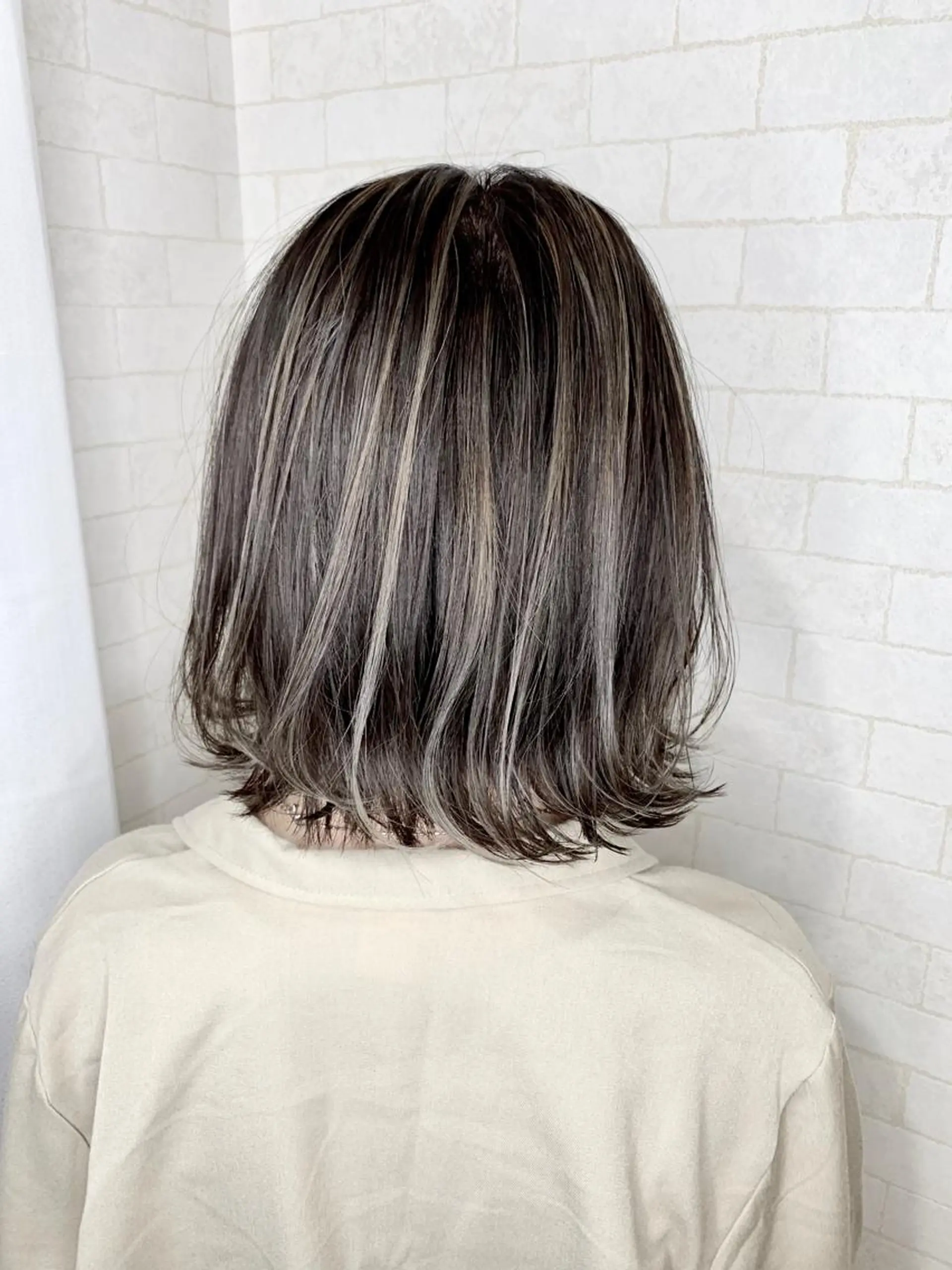 ミディアム カラー 神野 雅樹のヘアスタイル