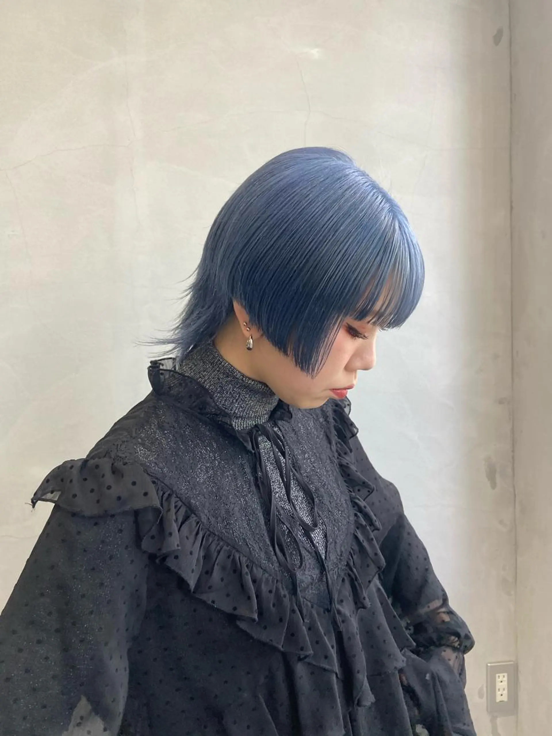 ショート カラー ブルーカラー ヘアカラー yuna/ボブカット /ハイトーンカラーのヘアスタイル