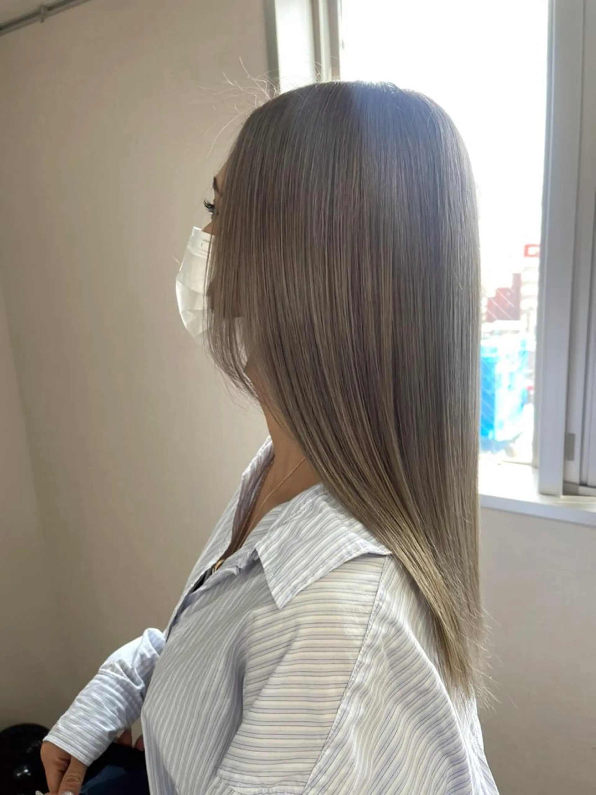 ロング カラー ヘアアレンジ ブリーチ ダブルカラー ハイトーンカラー ヘアカラー 松井那津子 /ハイライトブリーチのヘアスタイル