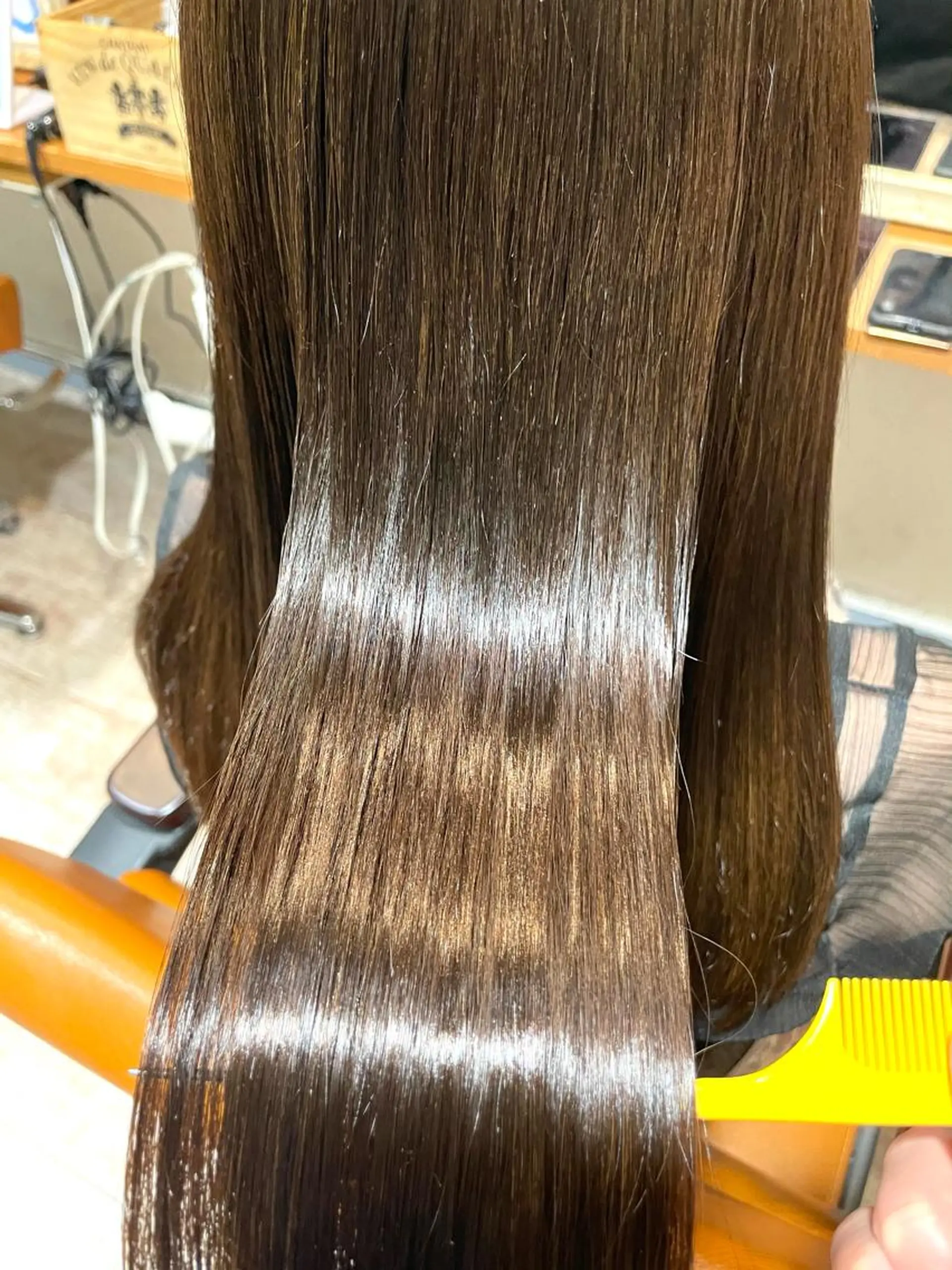 ロング カラー 縮毛矯正 カット 縮毛矯正 . NANAのヘアスタイル