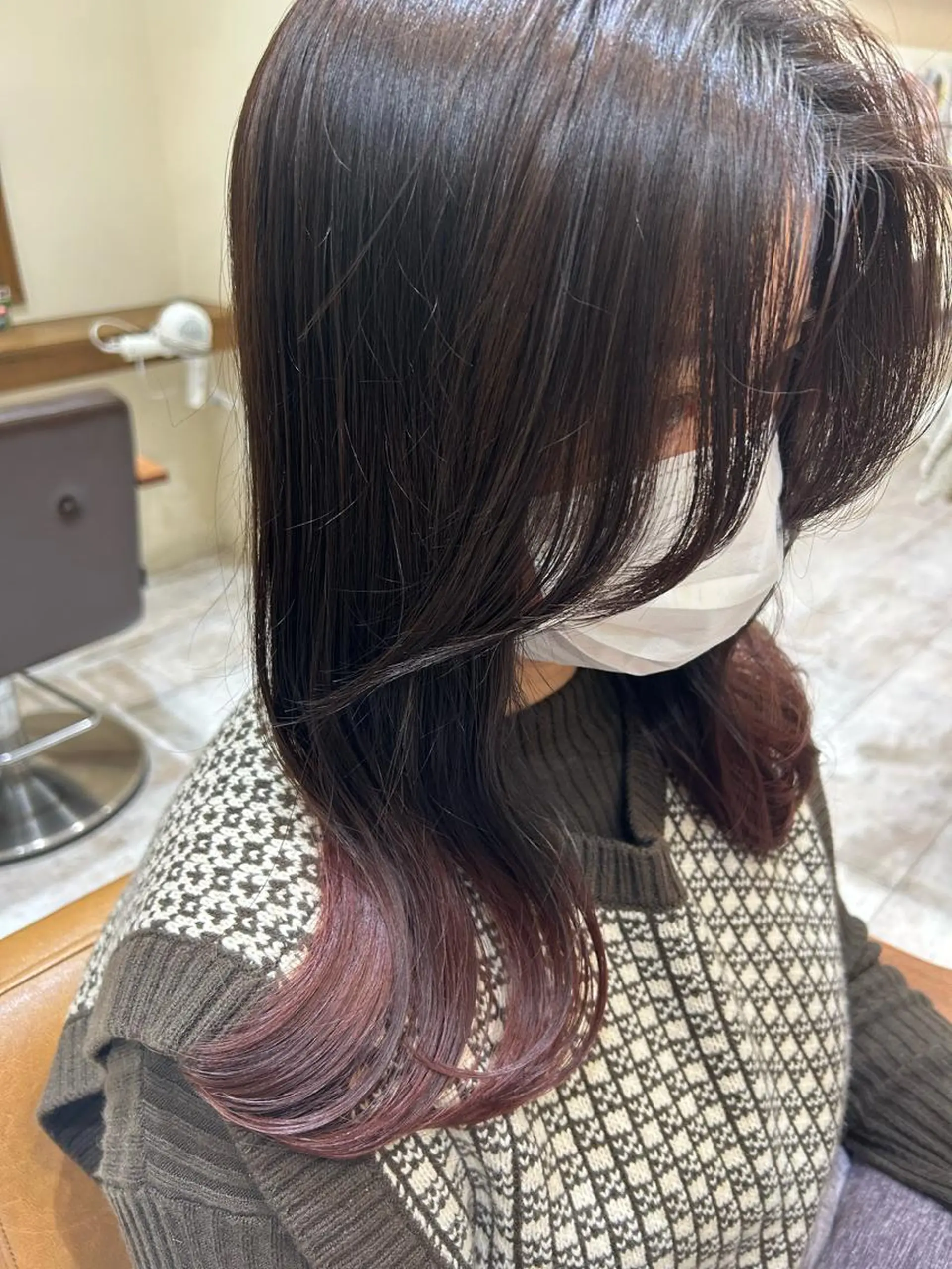 セミロング カラー Yamamoto 半個室美容室zinaのヘアスタイル