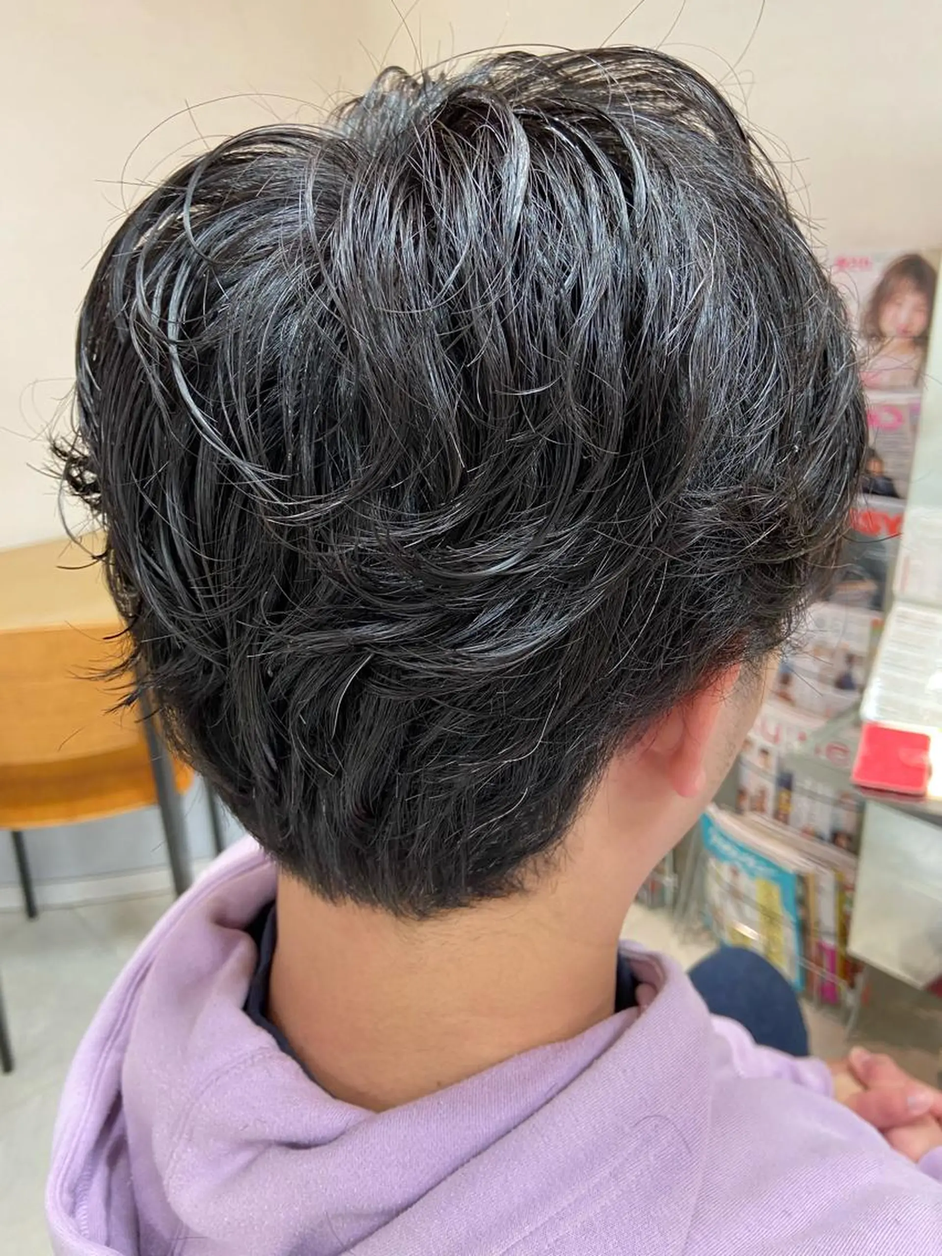 パーマ メンズ カット パーマ 菊地 美憂のヘアスタイル
