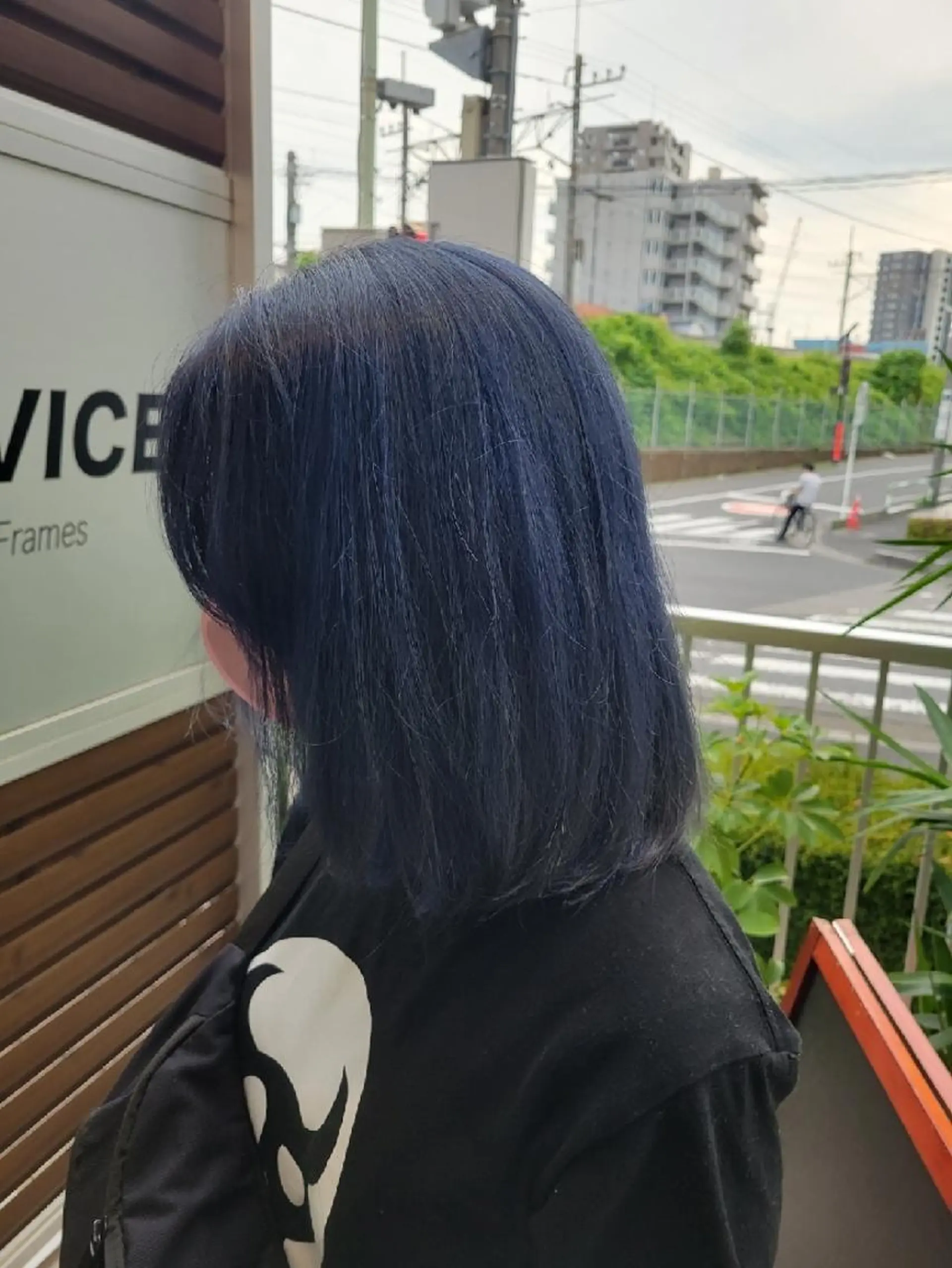 ミディアム カラー ネイビーカラー カット ヘアカラー トリートメント レイヤー/ショート /山田譲治✂️のヘアスタイル