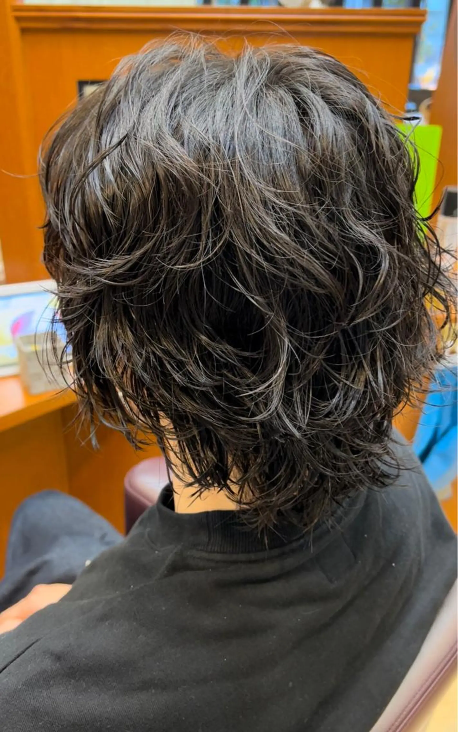 ミディアム パーマ ミディアムパーマ ウルフカット カット パーマ トリートメント FAHREN-PURE所属・韓国ヘアカラーパーマ 遠藤のヘアスタイル