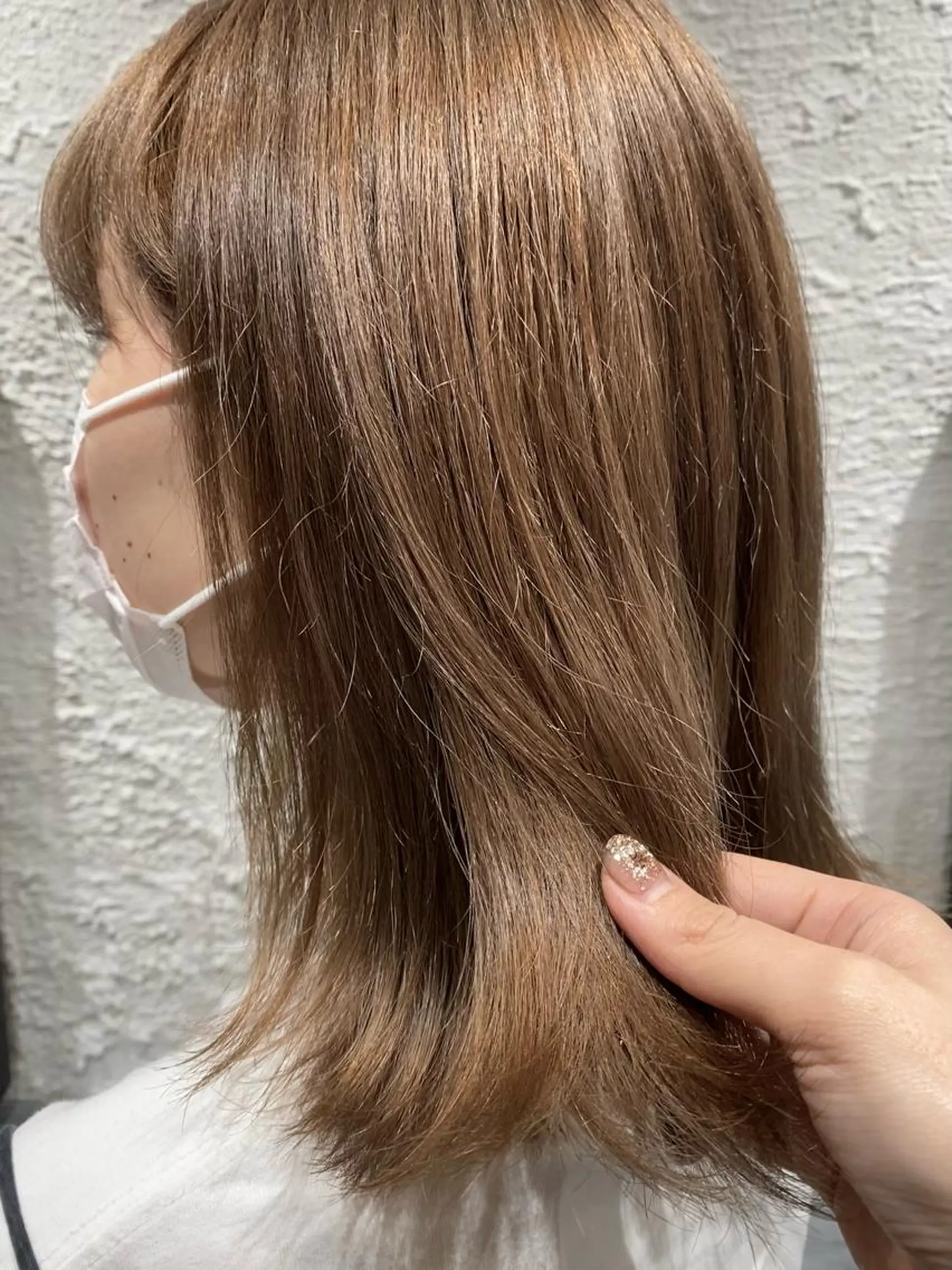 カラー ベージュカラー ブリーチ 木戸 愛美のヘアスタイル