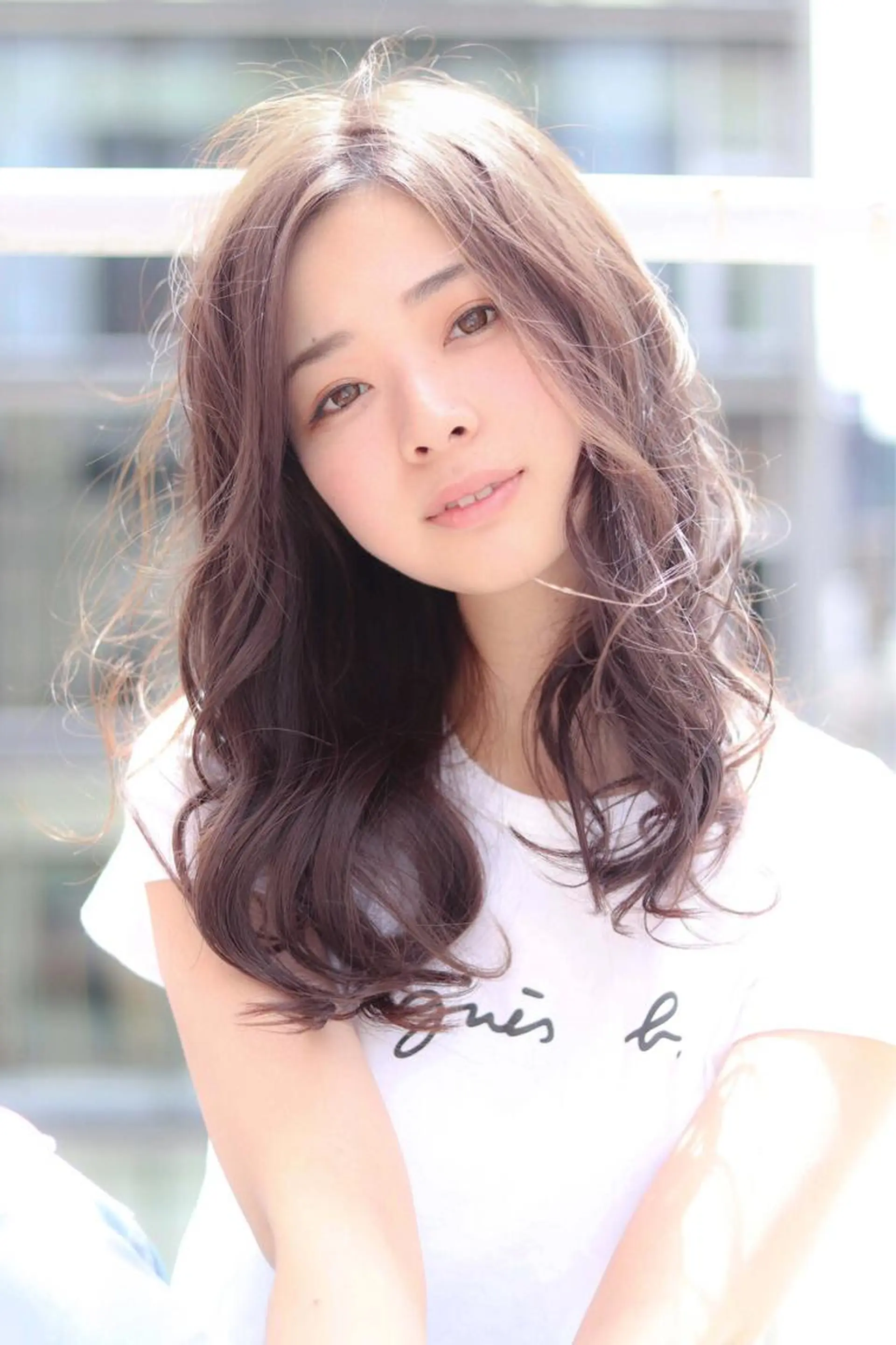 セミロング カット ヘアカラー トリートメント 髪質改善🌈縮毛矯正 荻原　達矢のヘアスタイル